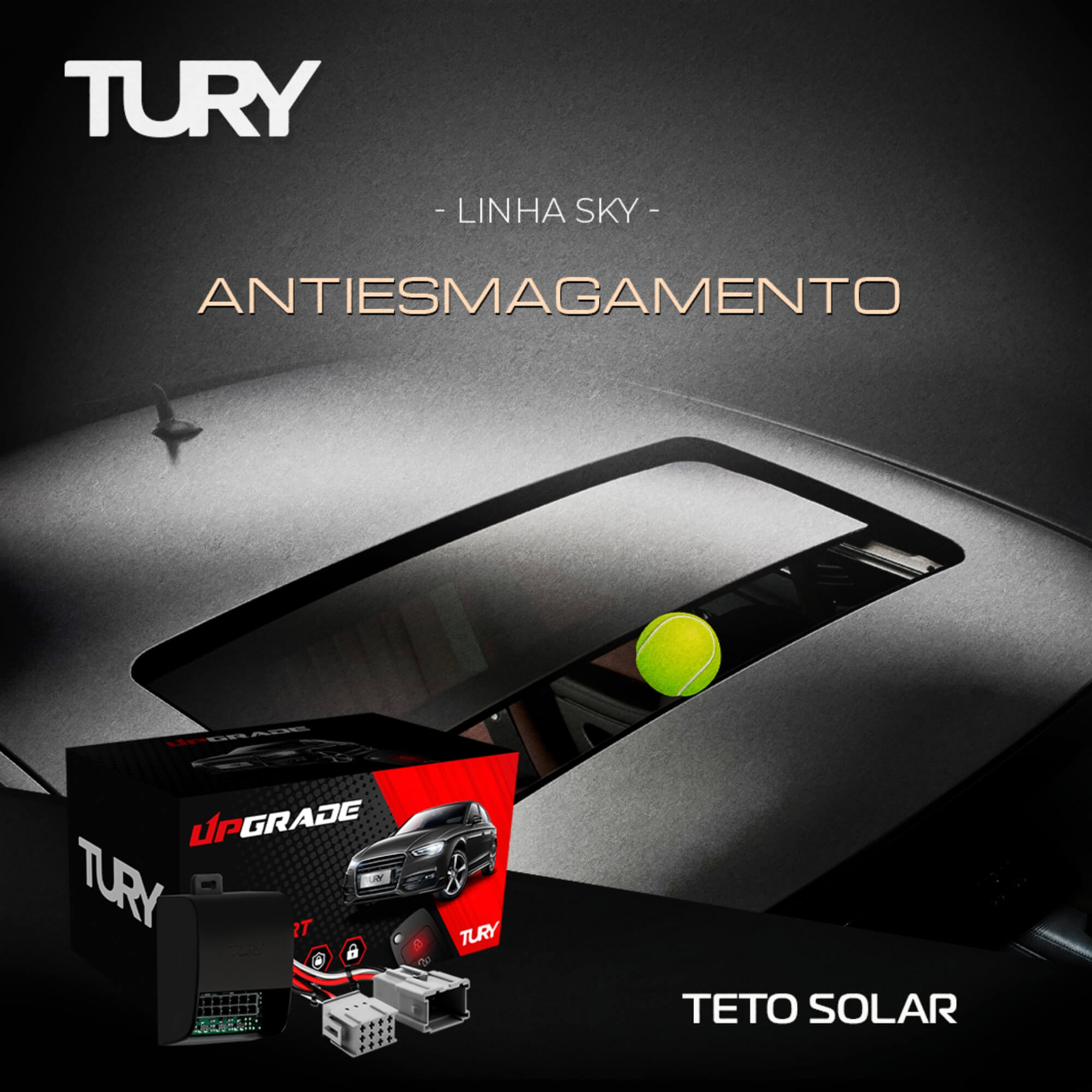 Módulo de Automação de Teto Solar compatível com Azera de 2016 até 2018 Tury - SKY1.0D