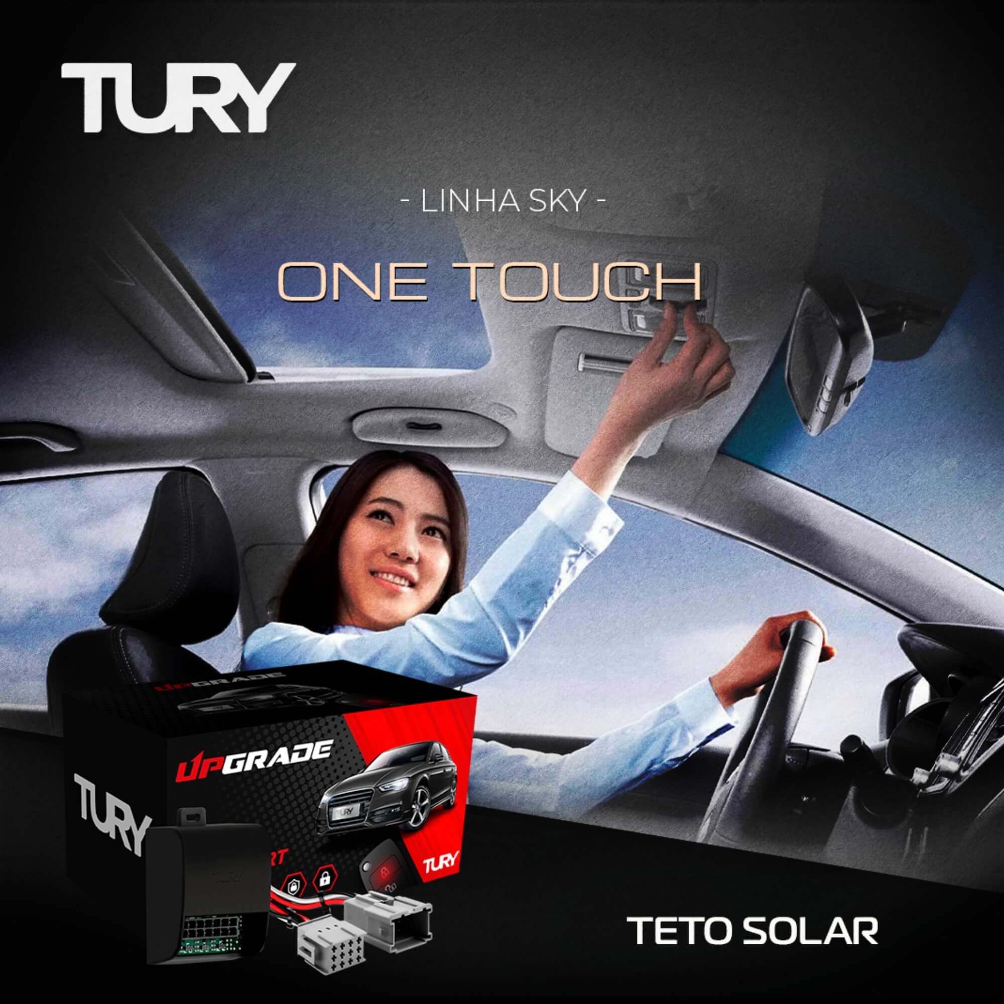 Módulo de Automação de Teto Solar compatível com Azera de 2016 até 2018 Tury - SKY1.0D