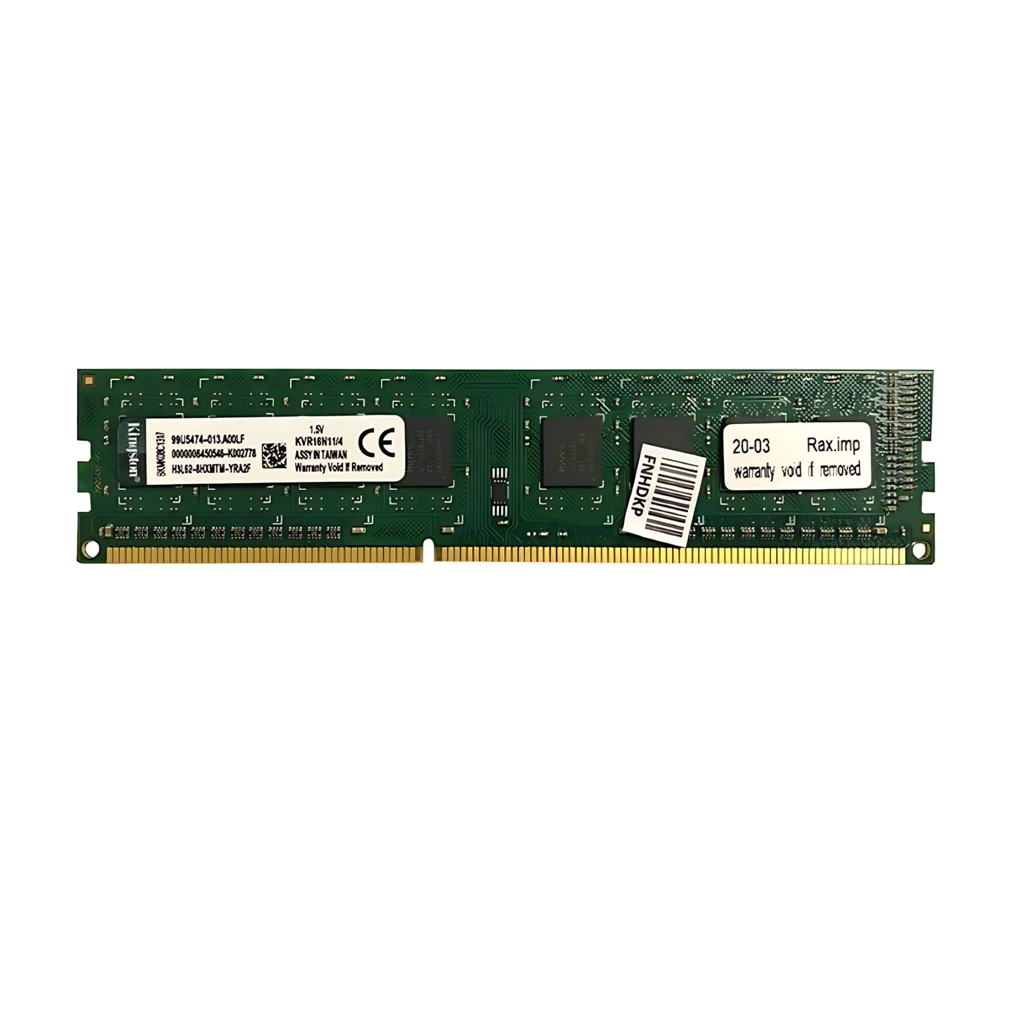 Memória 4GB DDR3 1600MHZ KVR16N11/4 Kingston - 2015.27