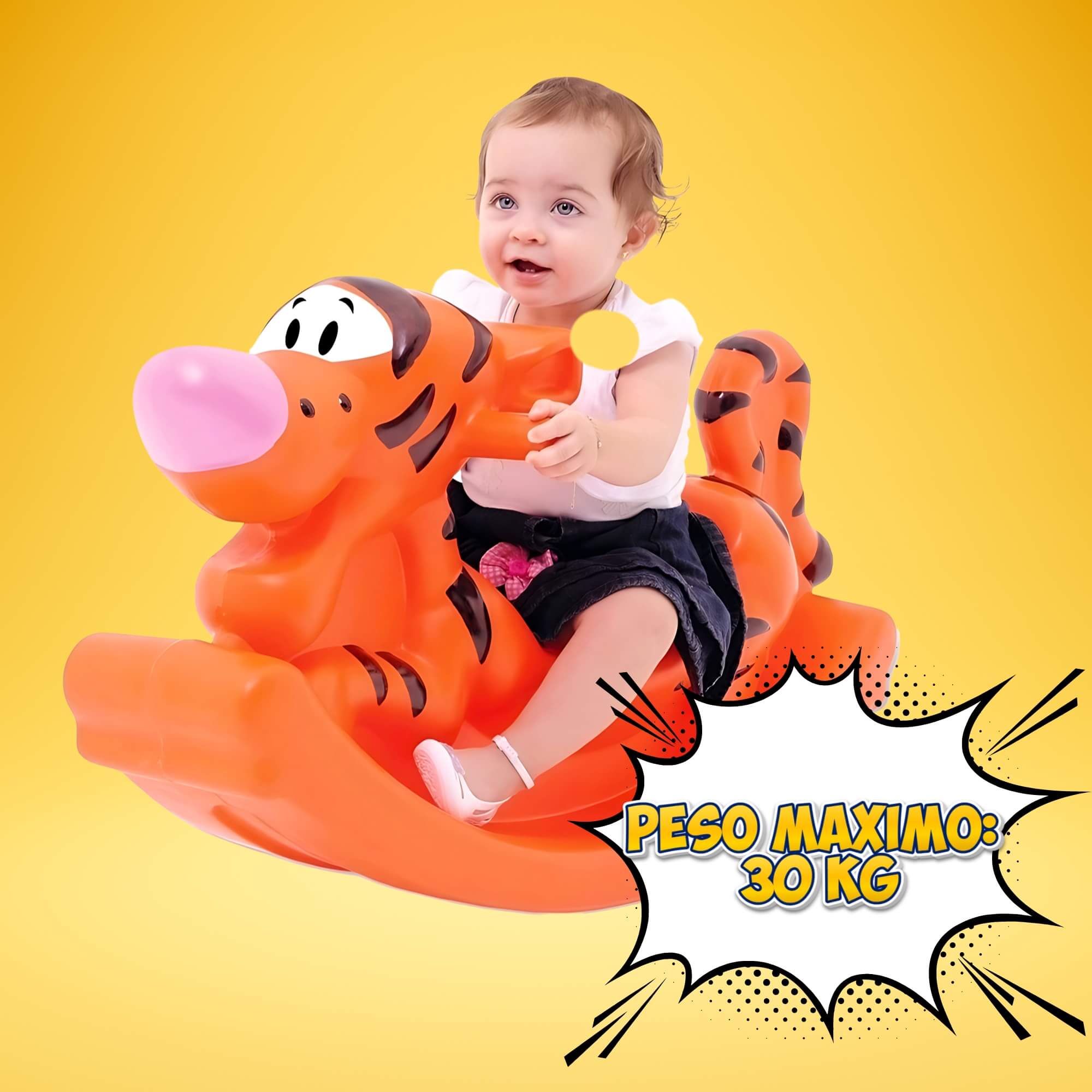 Gangorra Infantil Tigrão Disney Baby Brinquedo Xalingo - 18298