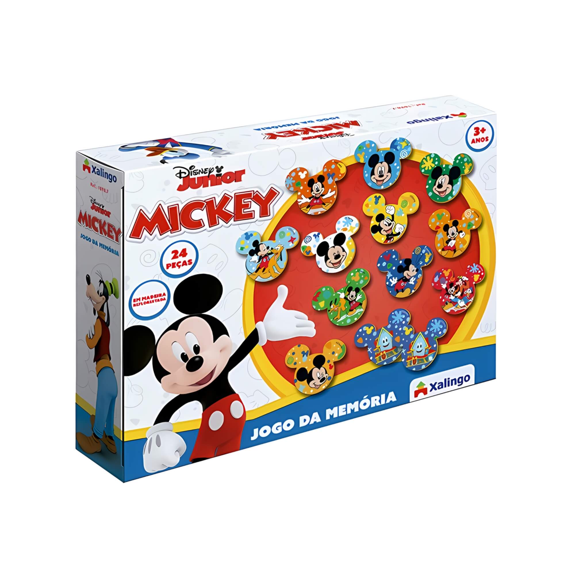 Jogo da Memória Mickey Disney 24 Peças Xalingo - 18987