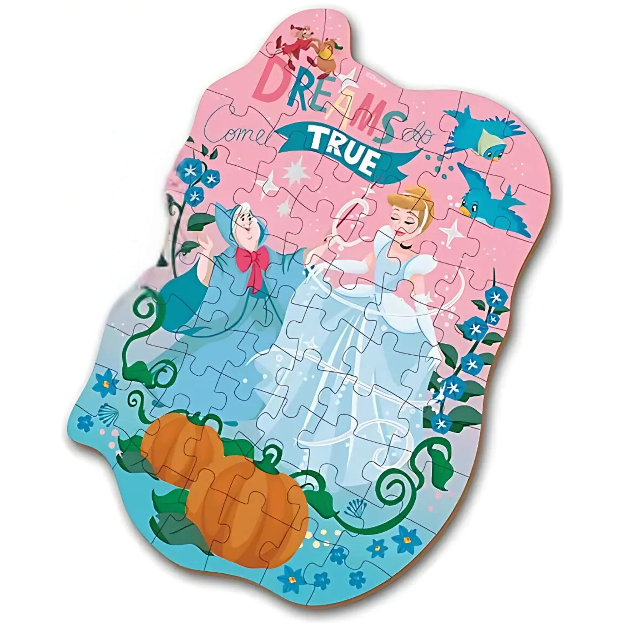 Quebra-Cabeça Infantil 60 Peças Disney Cinderela +3 Anos Xalingo - 18909