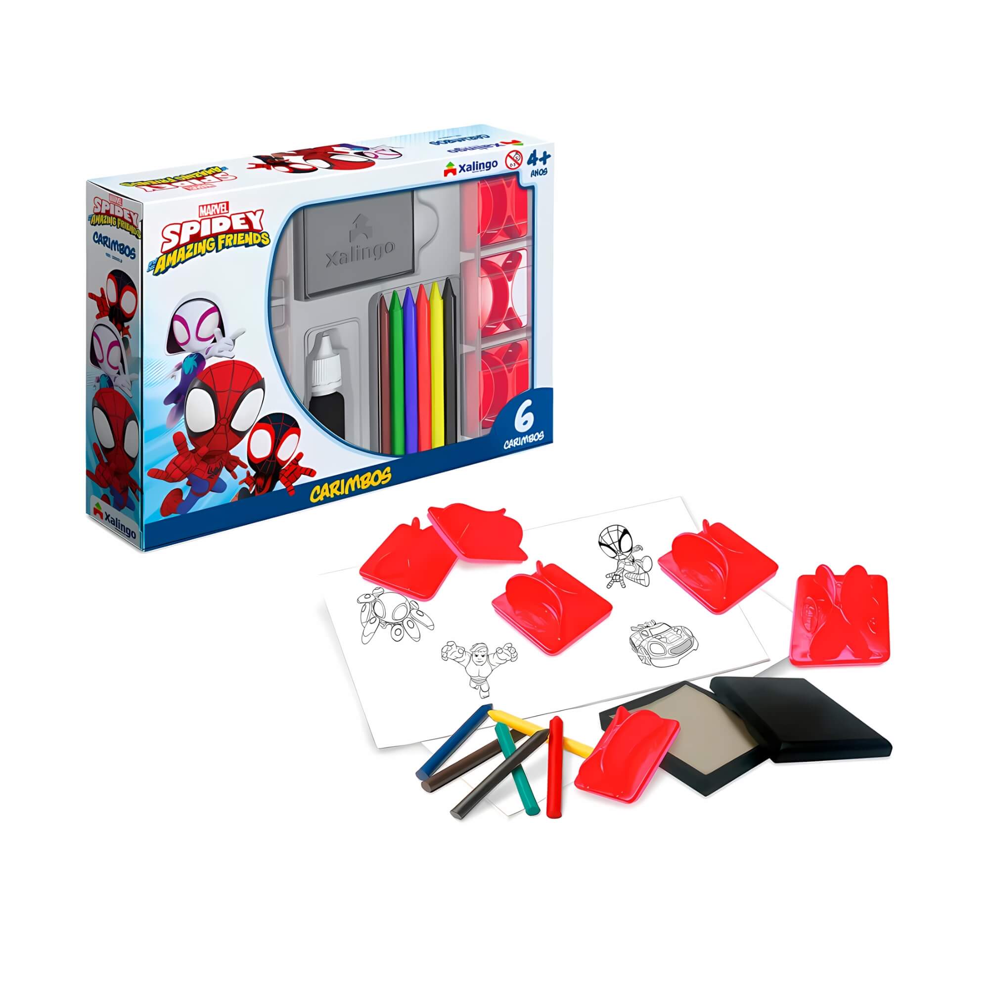 Brinquedo Infantil Carimbos Spidey Xalingo - 13265