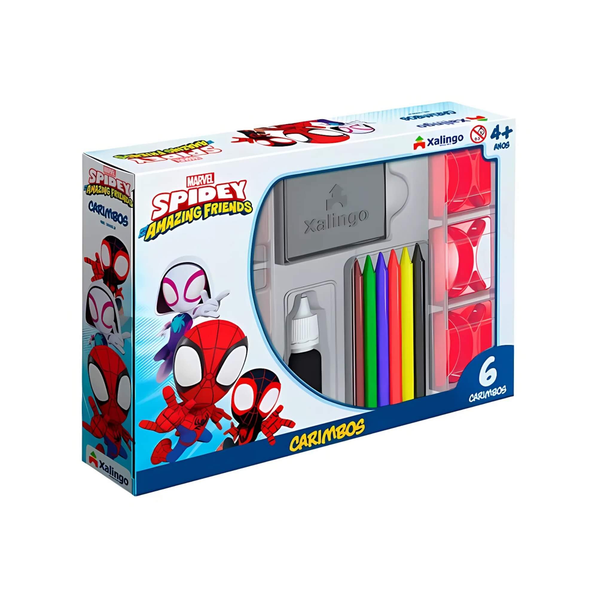 Brinquedo Infantil Carimbos Spidey Xalingo - 13265