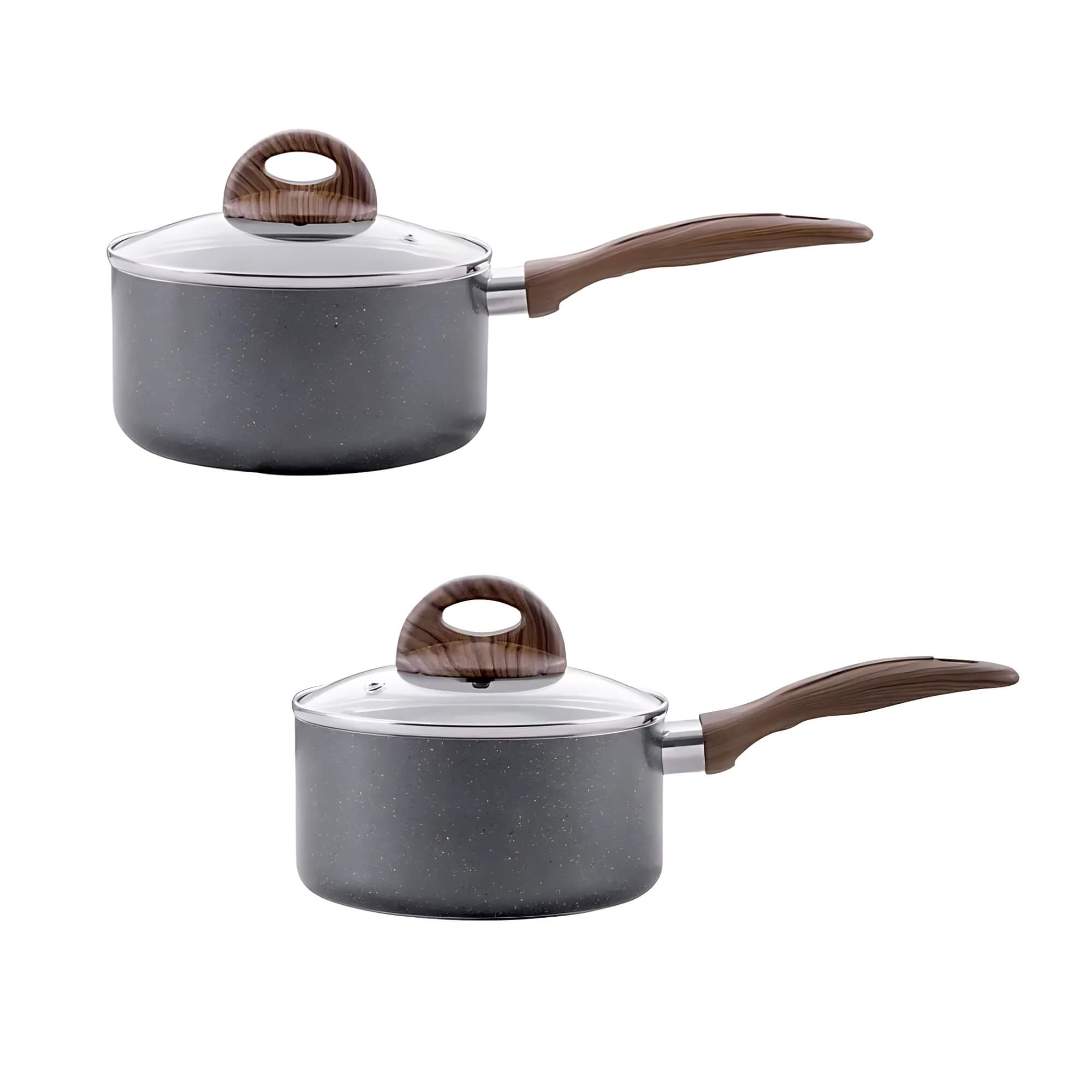 Jogo de Panelas Antiaderente Ceramic Life 5 Peças Smart Plus com Indução Granito Brinox - 4774/103