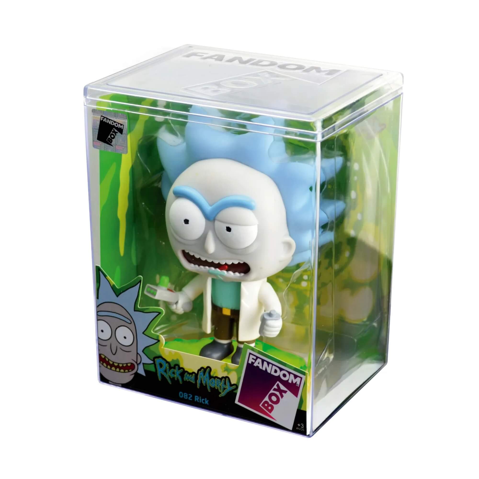 COMP Coleção Boneco Rick e Morty Decoração Fandom Box Líder Brinquedos