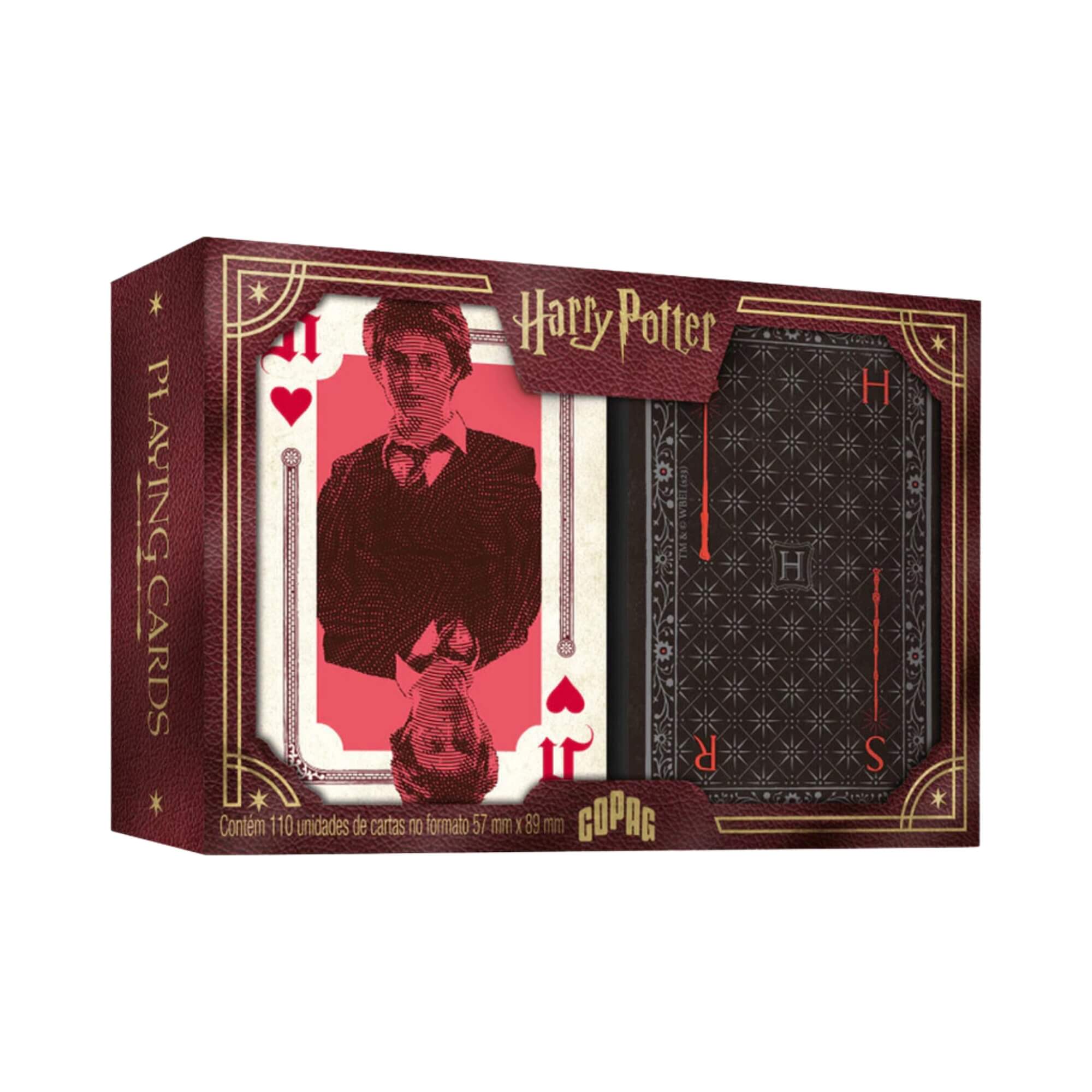 Baralho Harry Potter Estojo Duplo 110 Cartas Copag - 31755
