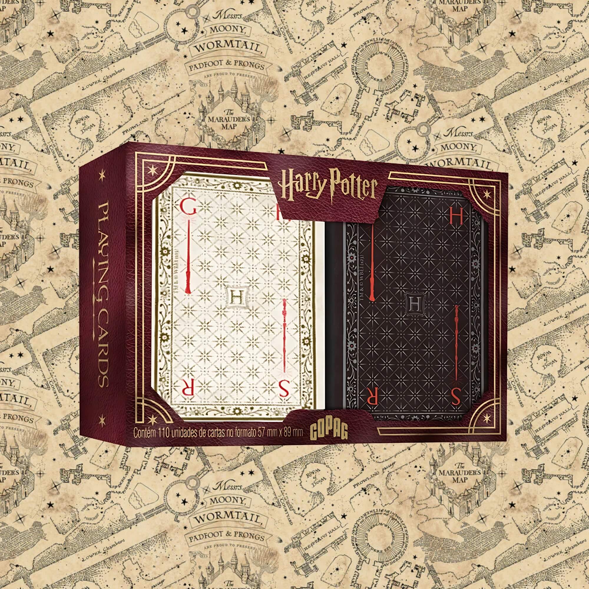 Baralho Harry Potter Estojo Duplo 110 Cartas Copag - 31755