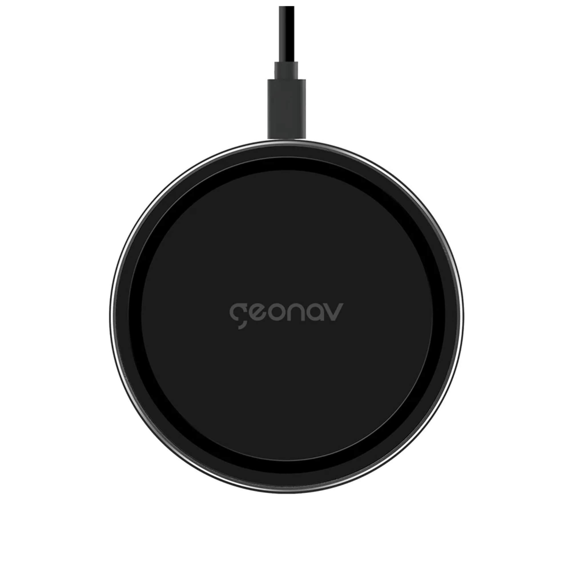 Carregador por Indução Compatível com Smartphones Padrão Qi Cinza Geonav - QI10WG