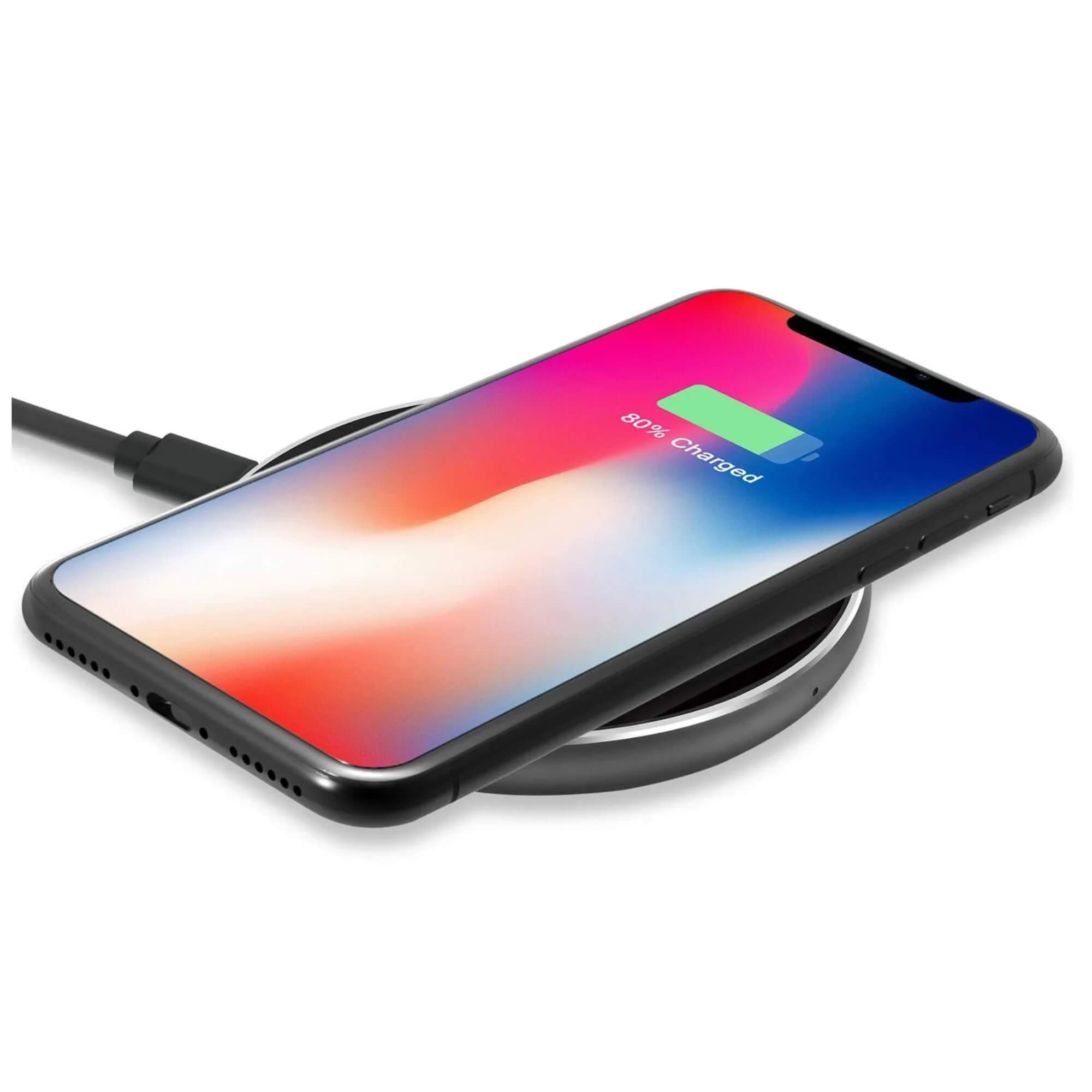 Carregador por Indução Compatível com Smartphones Padrão Qi Cinza Geonav - QI10WG