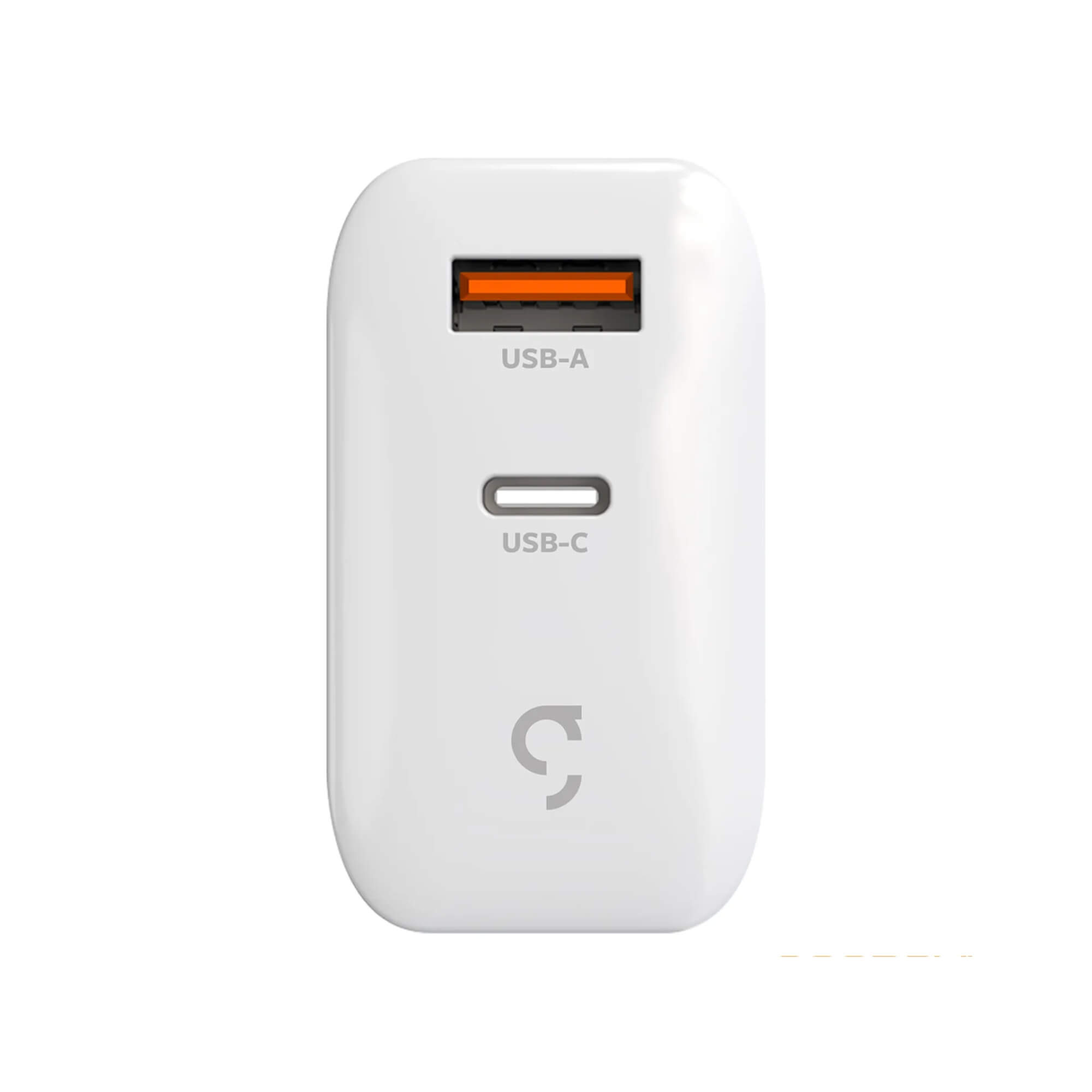 Carregador Super Power Gan Duo USB-C 65W Branco Geonav - CH65PDQC