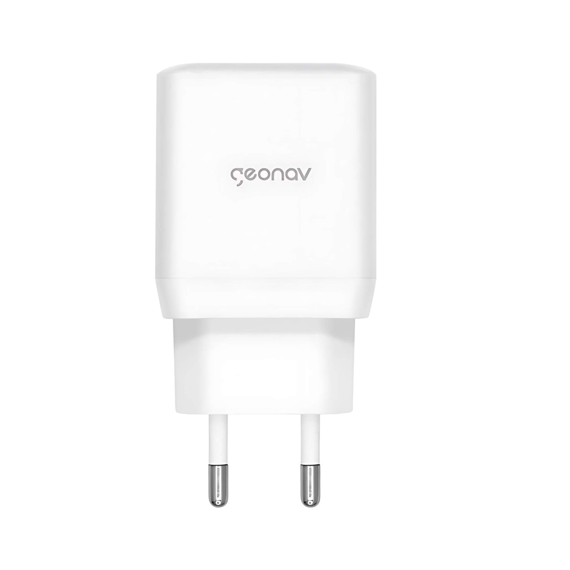 Carregador Universal SuperPower GaN Duo 35W 2 Portas USB-C Geonav - CH35PDWT