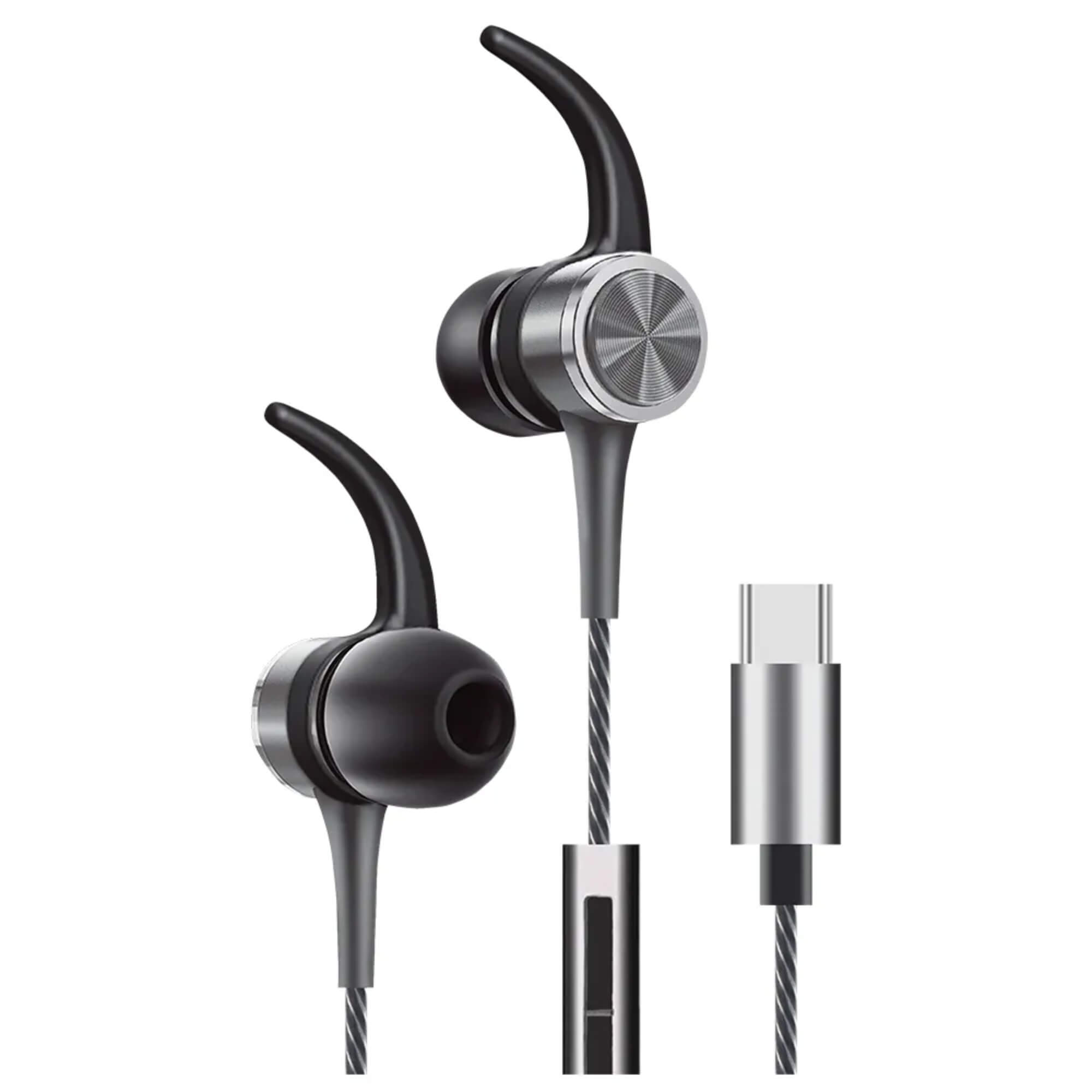 Fone de Ouvido Flex Digital Magnéticos USB-C Cinza Espacial Geonav - ESFNUSG