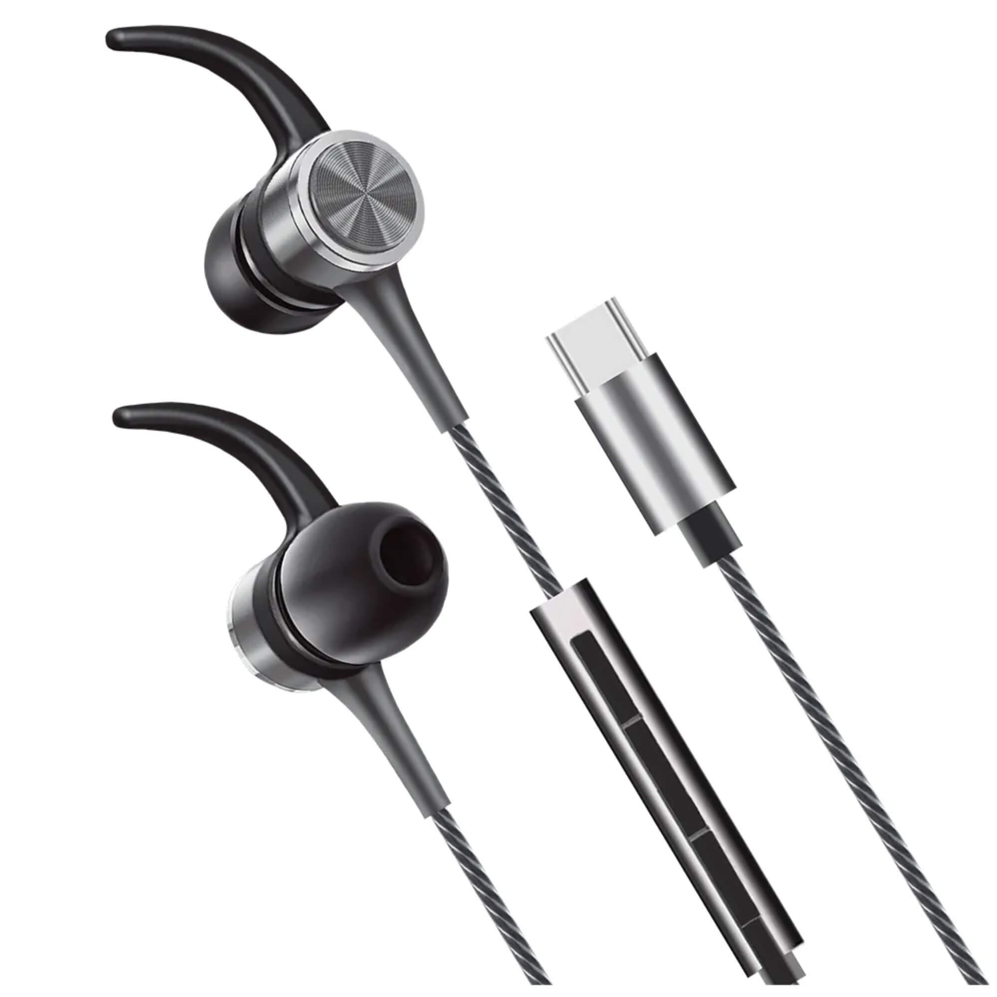 Fone de Ouvido Flex Digital Magnéticos USB-C Cinza Espacial Geonav - ESFNUSG