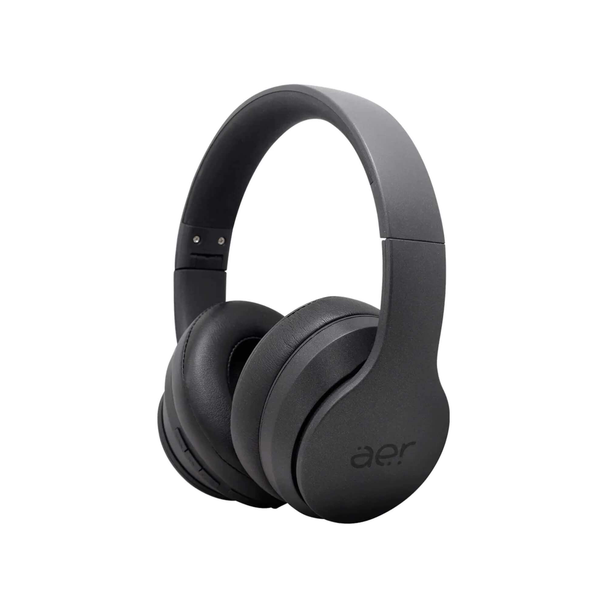 Fone de Ouvido sem Fio AerTune Over-Ear com Bluetooth Preto Geonav - AER10SG