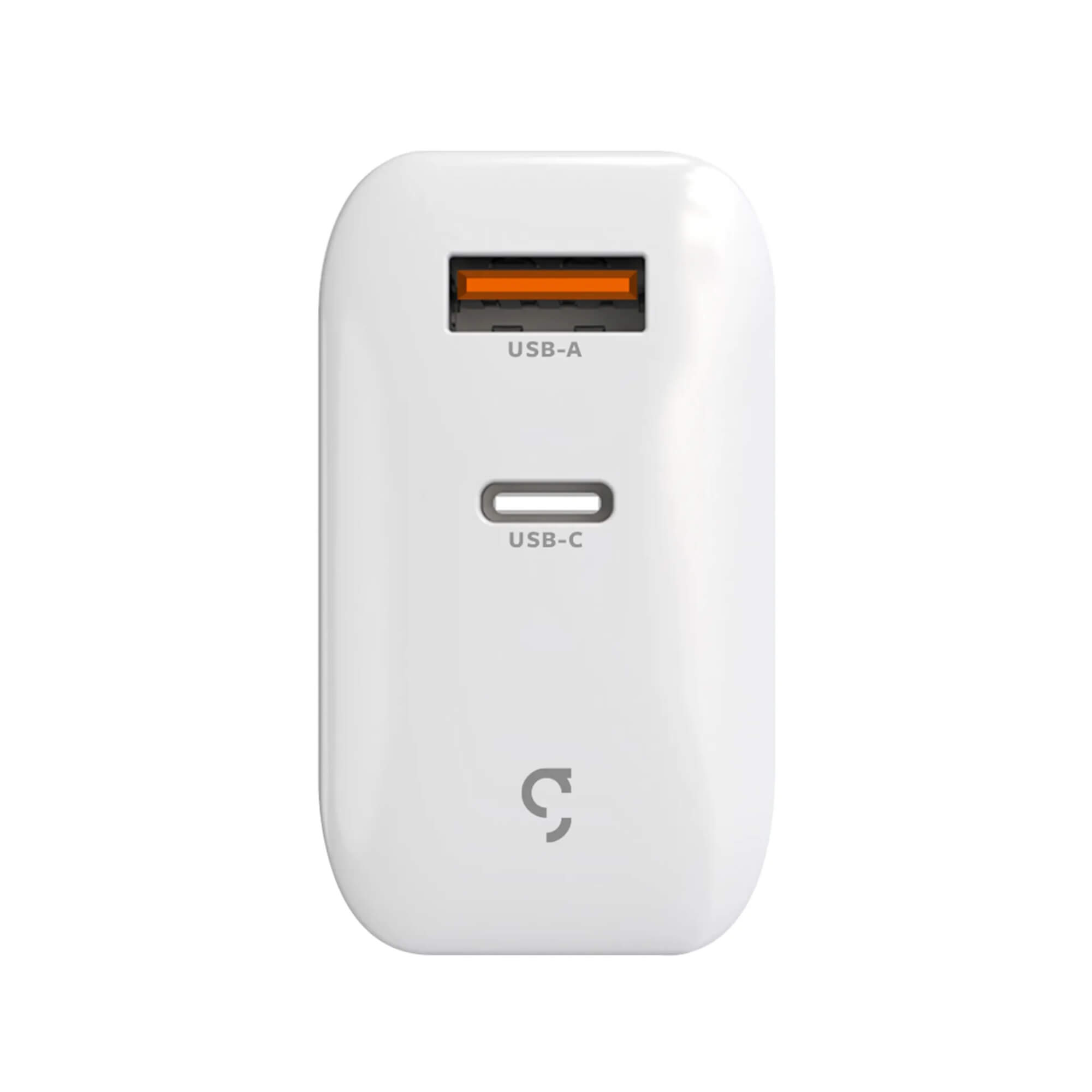 Carregador de Tomada Turbo 48W Super Power Duo Branco Entrada USB- A e Tipo C - Geonav  CH48PDQCWT
