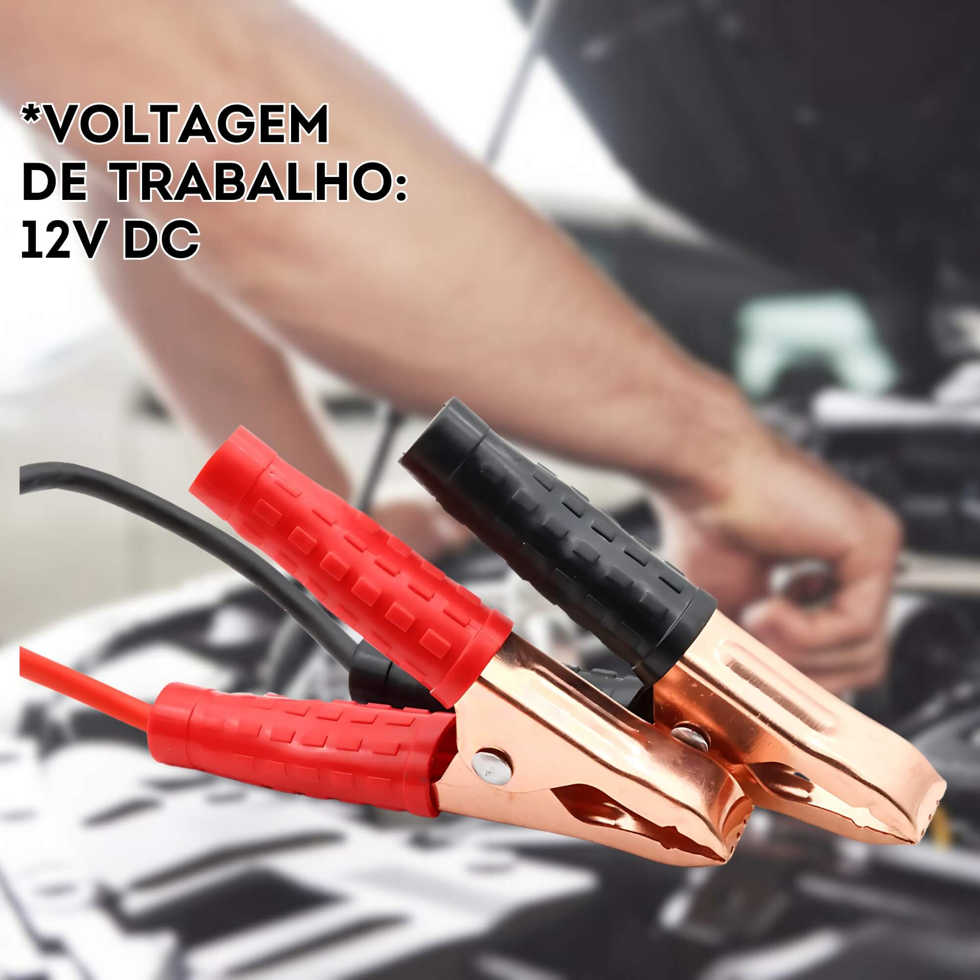 Cabo Chupeta Auxiliar de Partida 12V DC 100AMP Tech One - 0021