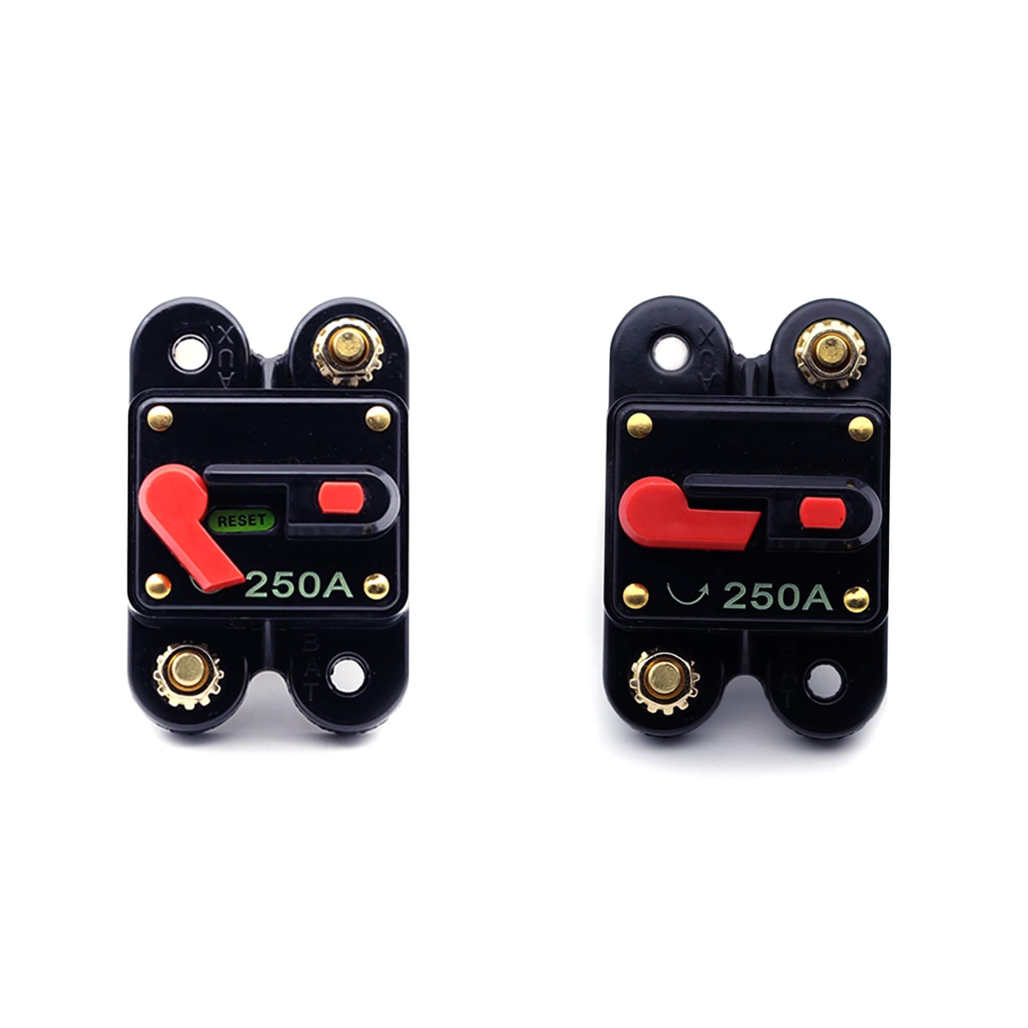Disjuntor Som Automotivo 250AMP Svart Tech One - PW-B-0754