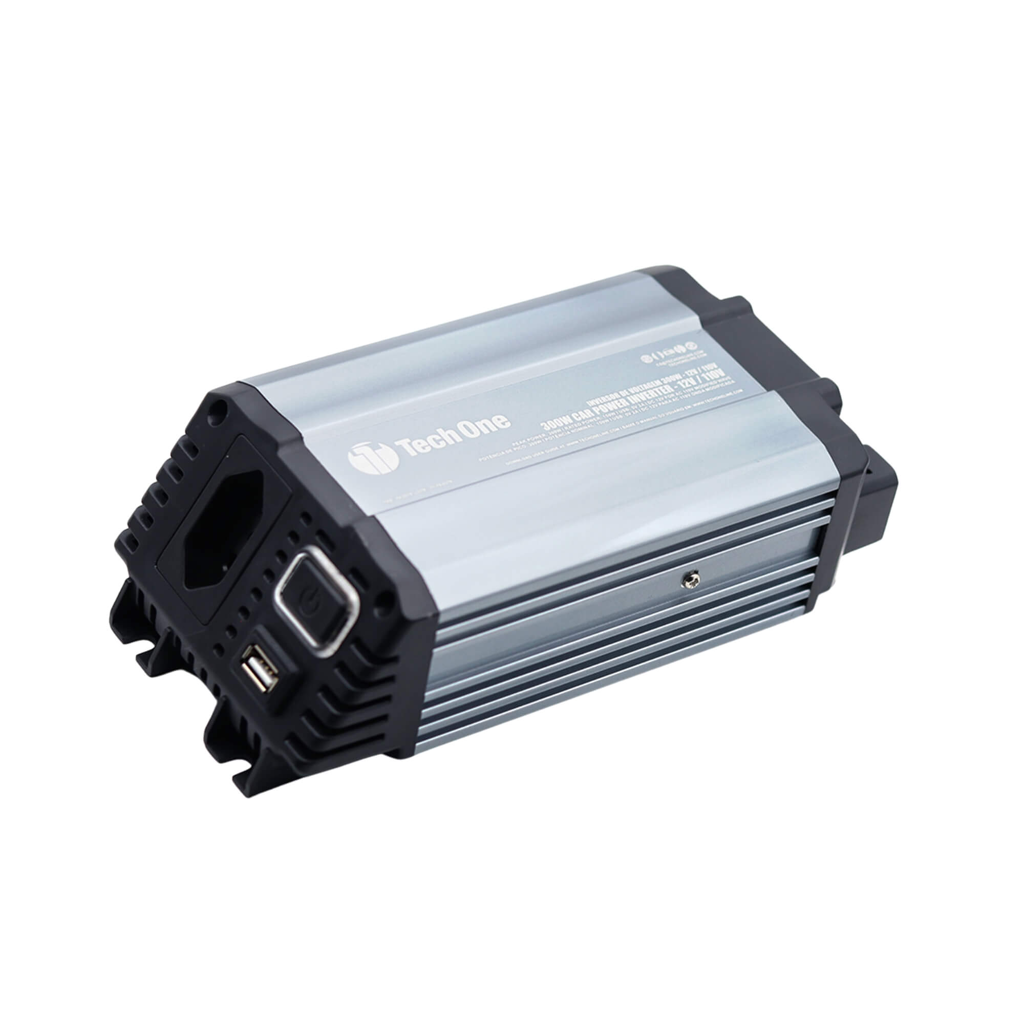 Inversor de Voltagem 300W 12V - 110V Tech One - PW-B-2202