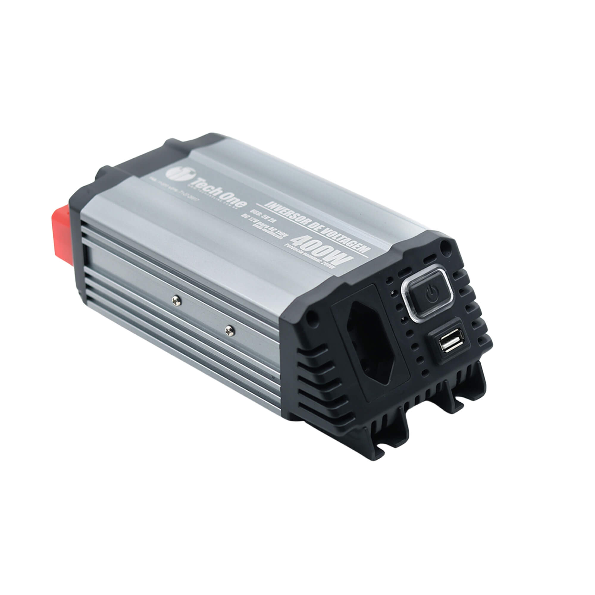 Inversor de Voltagem 400W 12V - 110V Tech One - PW-E-2204