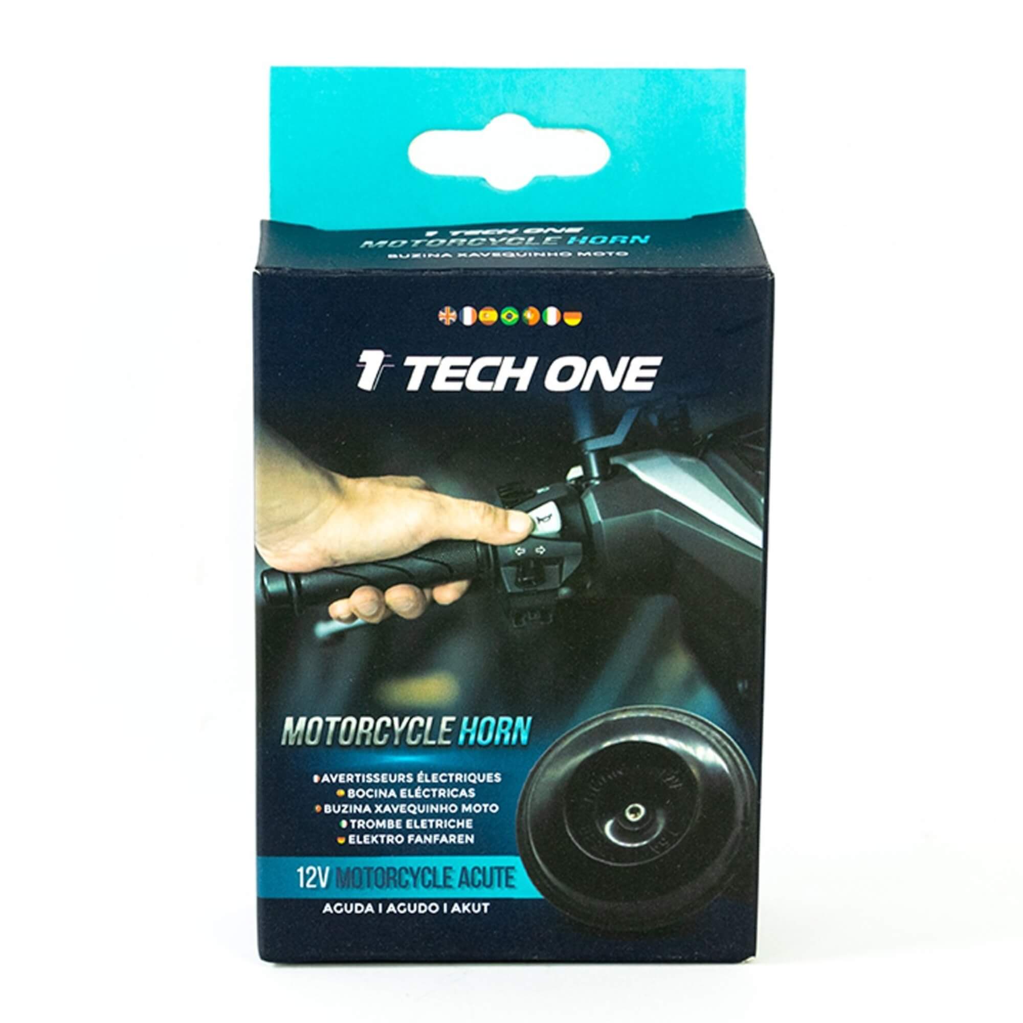 Buzina P/ Moto 12v Xavequinho  2 Terminais Agudo 1 Unidade Tech One - PW-E-3007