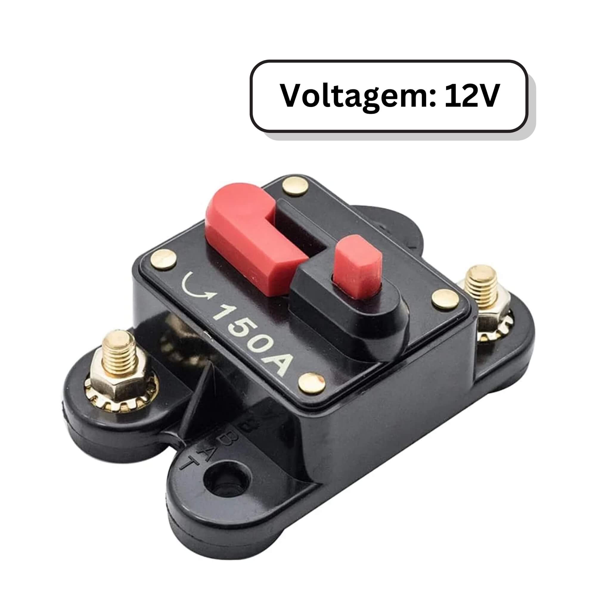 Disjuntor de Som Automotivo 150AMP Svart Tech One - PW-B-0752