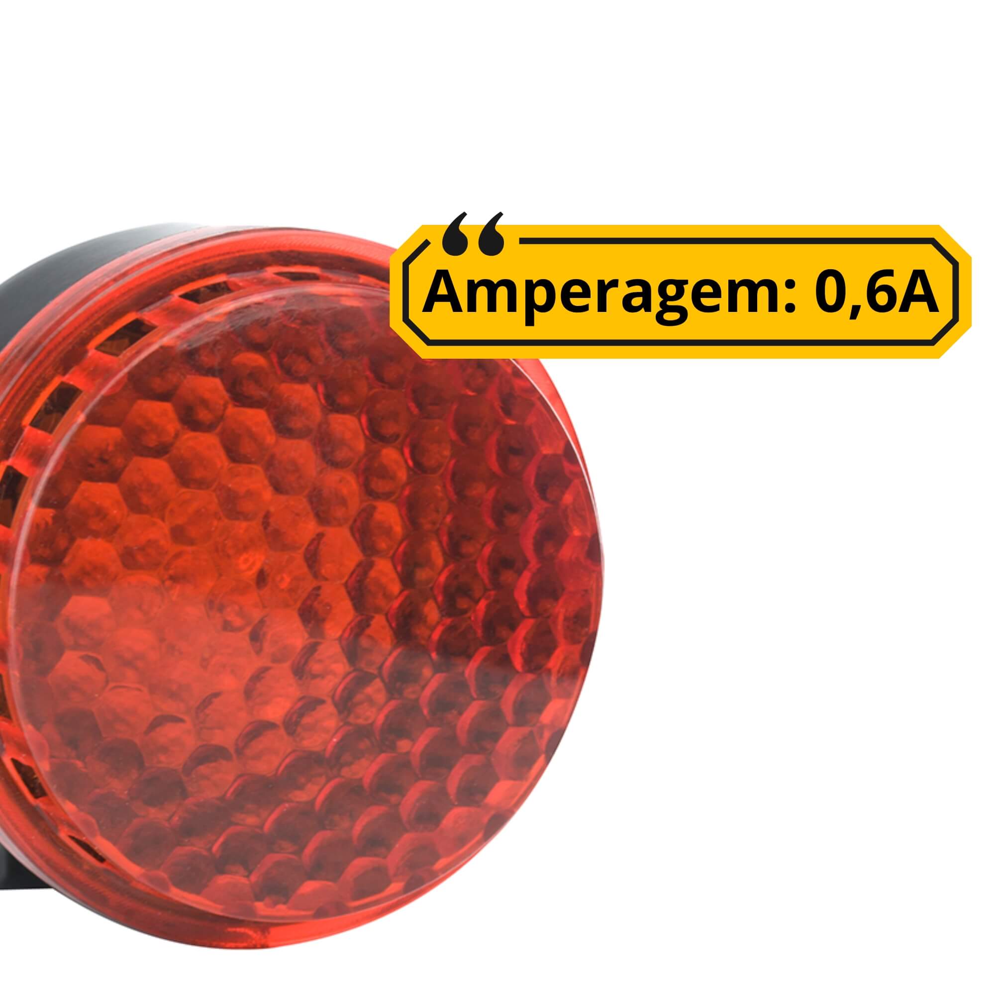 Sirene Piezo 6 Tons com Led 12V Tech One - PW-B-0265
