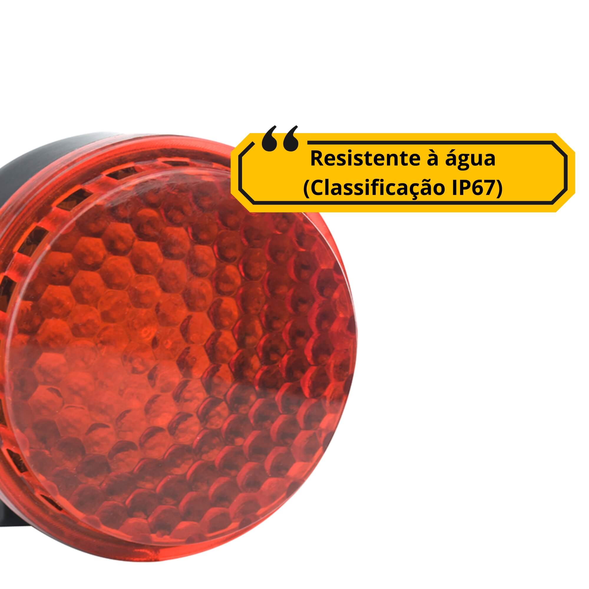 Sirene Piezo 6 Tons com Led 24V Tech One - PW-B-0264