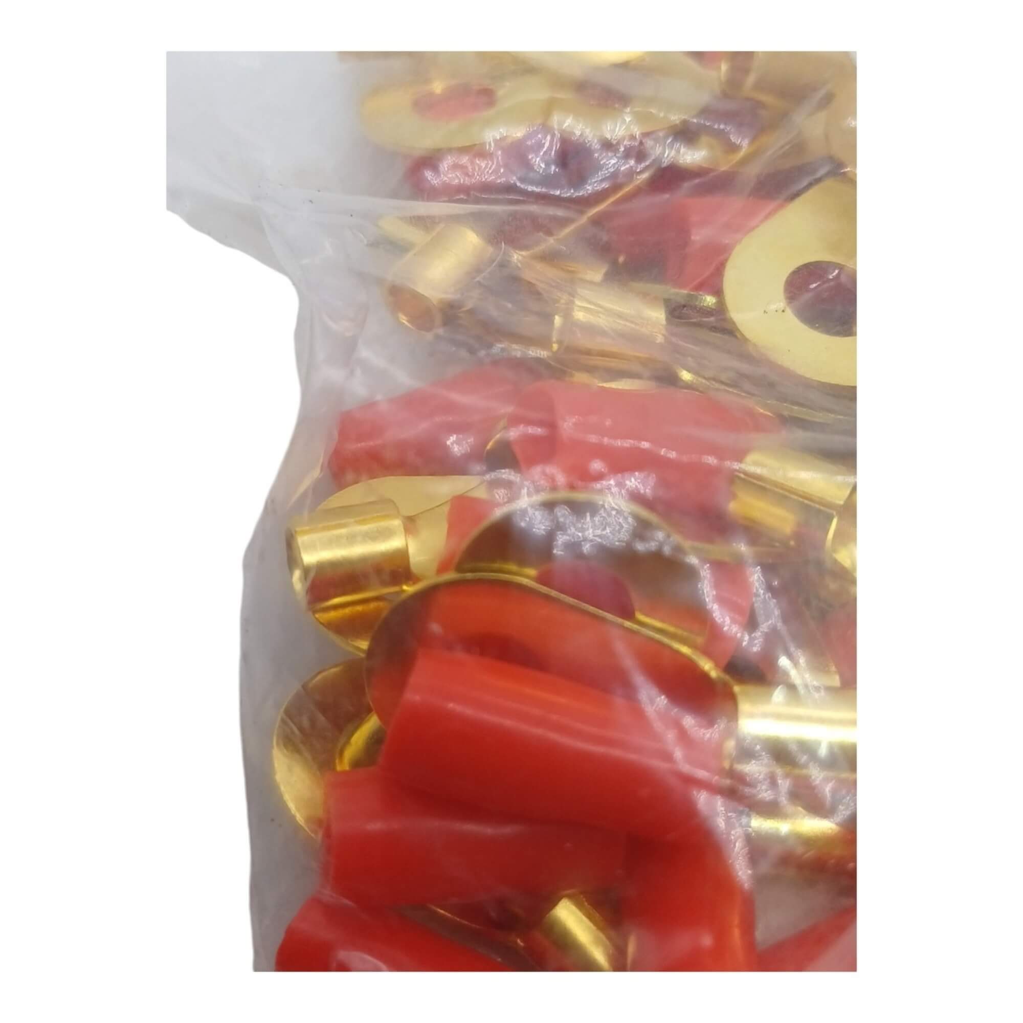 Terminal Olhal 10 AWG Vermelho 6mm Pct C/ 50 Unidades Tech One - PW-B-CX-50-1157