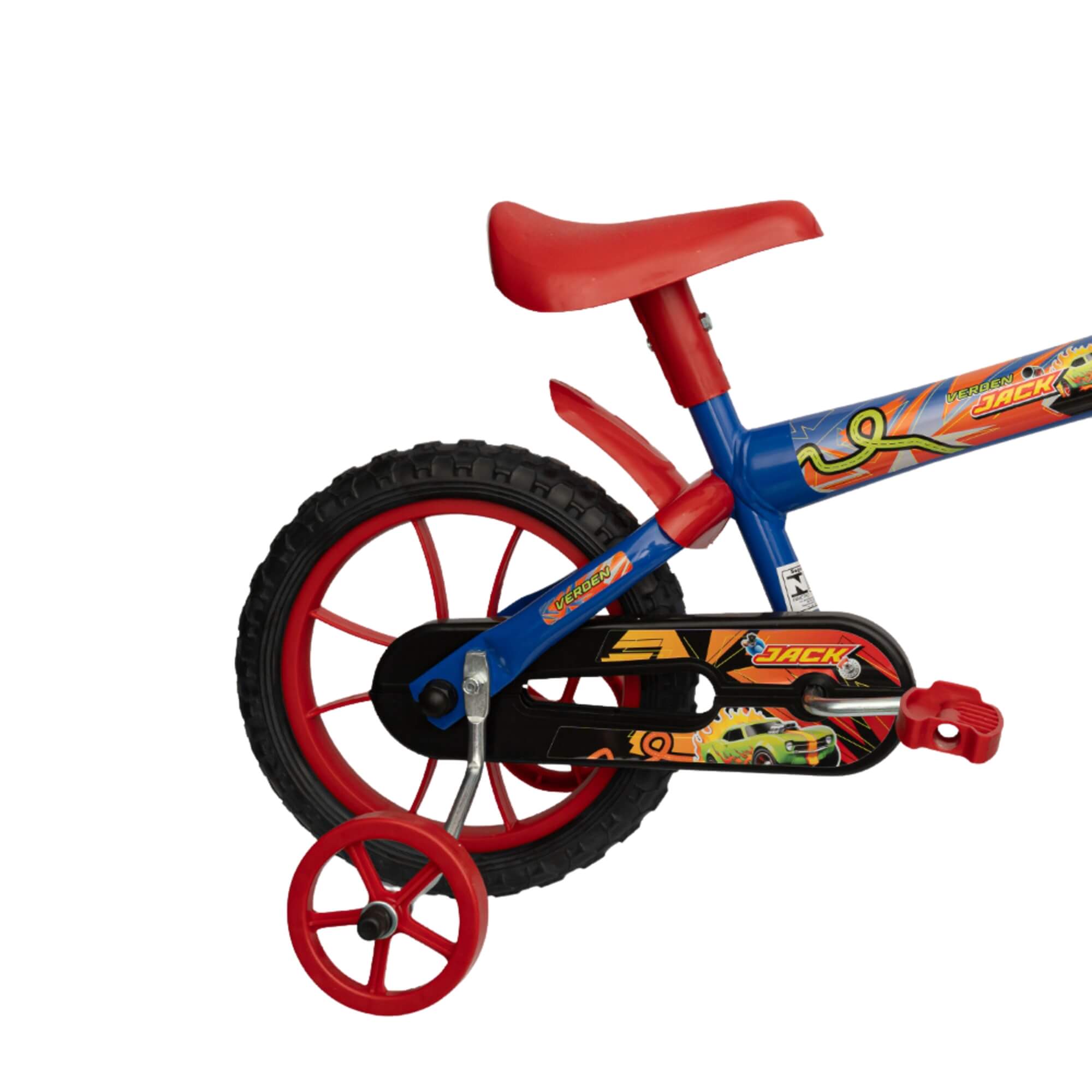 Bicicleta Infantil Jack Aro 12" Azul e Vermelho Verden - 10471