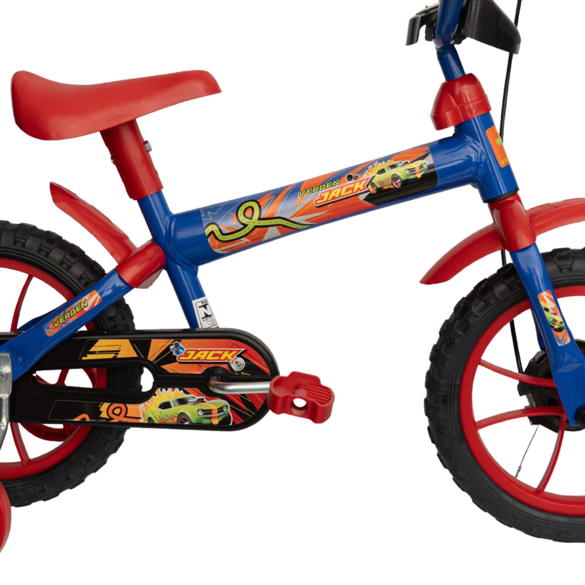 Bicicleta Infantil Jack Aro 12" Azul e Vermelho Verden - 10471
