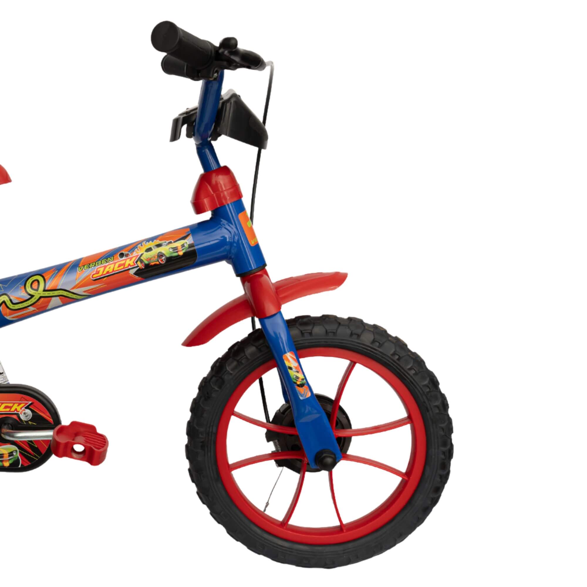 Bicicleta Infantil Jack Aro 12" Azul e Vermelho Verden - 10471