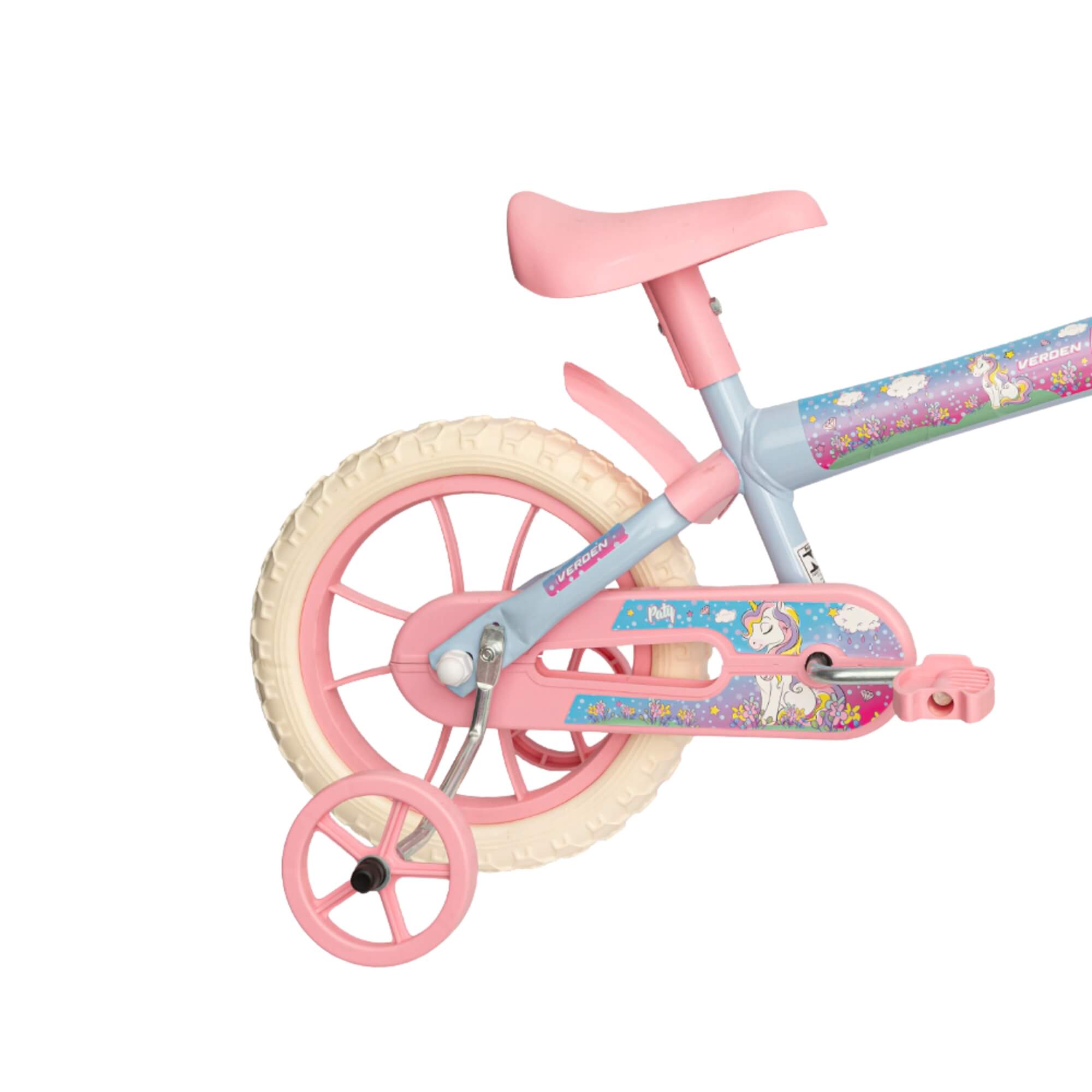 Bicicleta Infantil Paty Aro 12" Azul Bebê e Rosa Verden - 10474