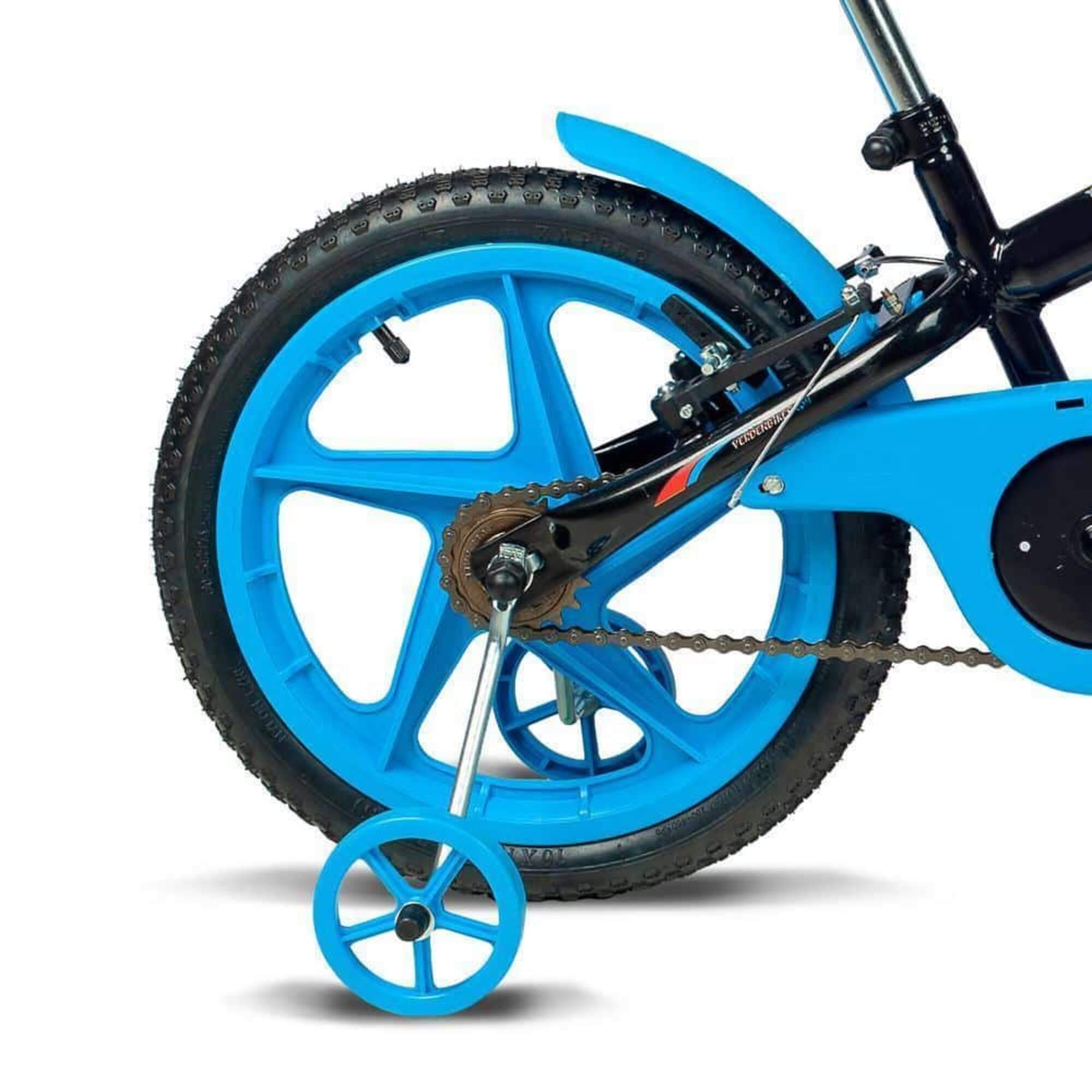 Bicicleta Infantil Rock Aro 16" Preto e Azul Verden - 10476