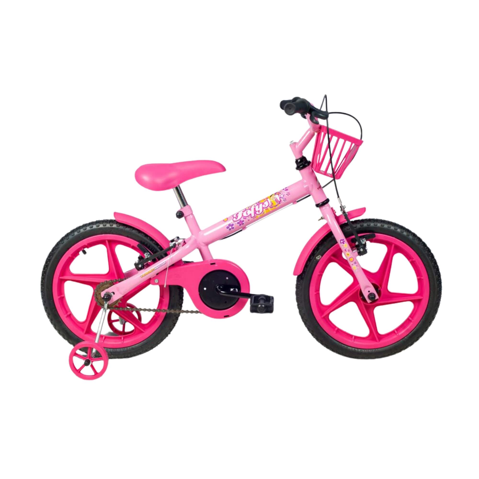 Bicicleta Infantil Aro 16" Fofys Rosa e Fucsia Verden - 10479
