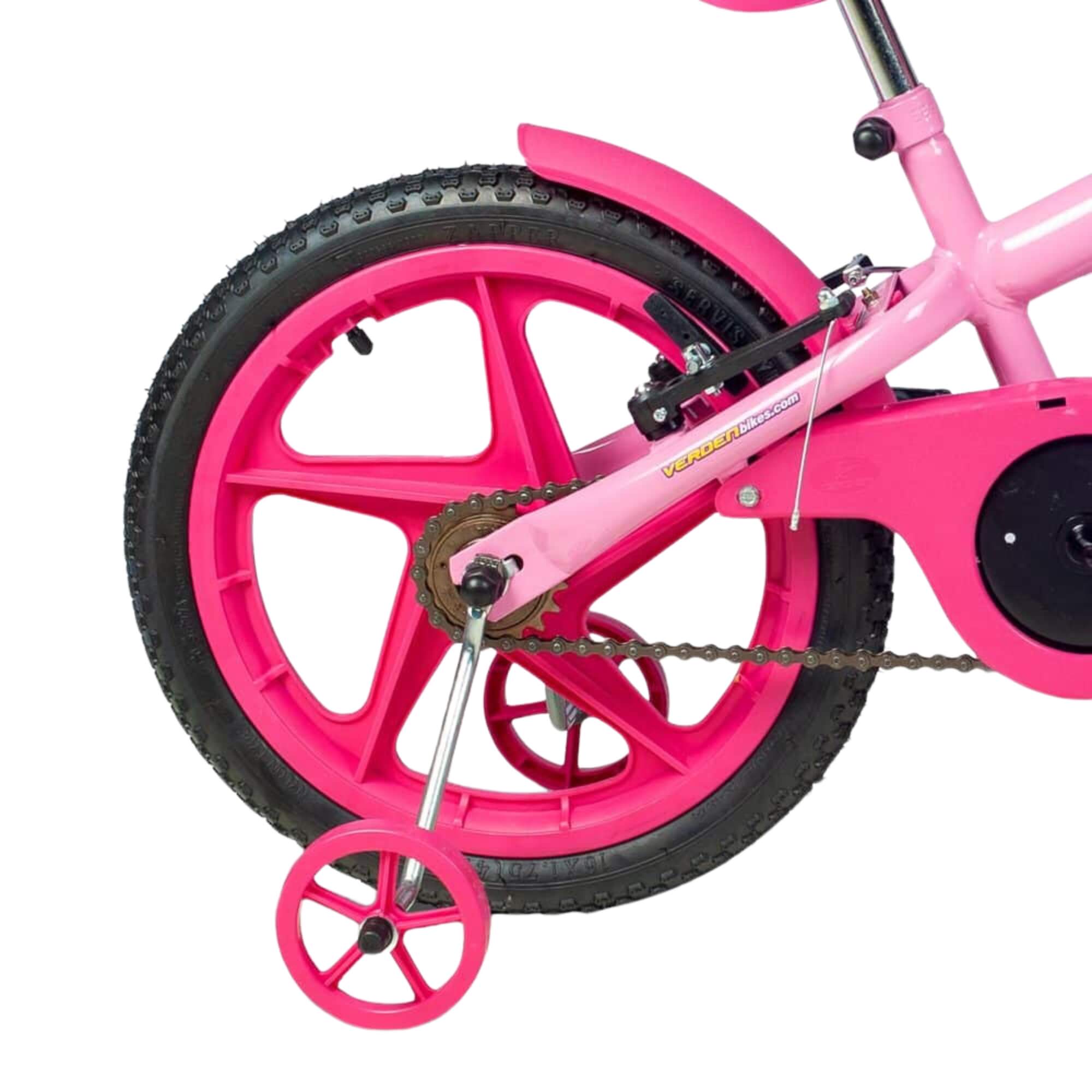 Bicicleta Infantil Aro 16" Fofys Rosa e Fucsia Verden - 10479