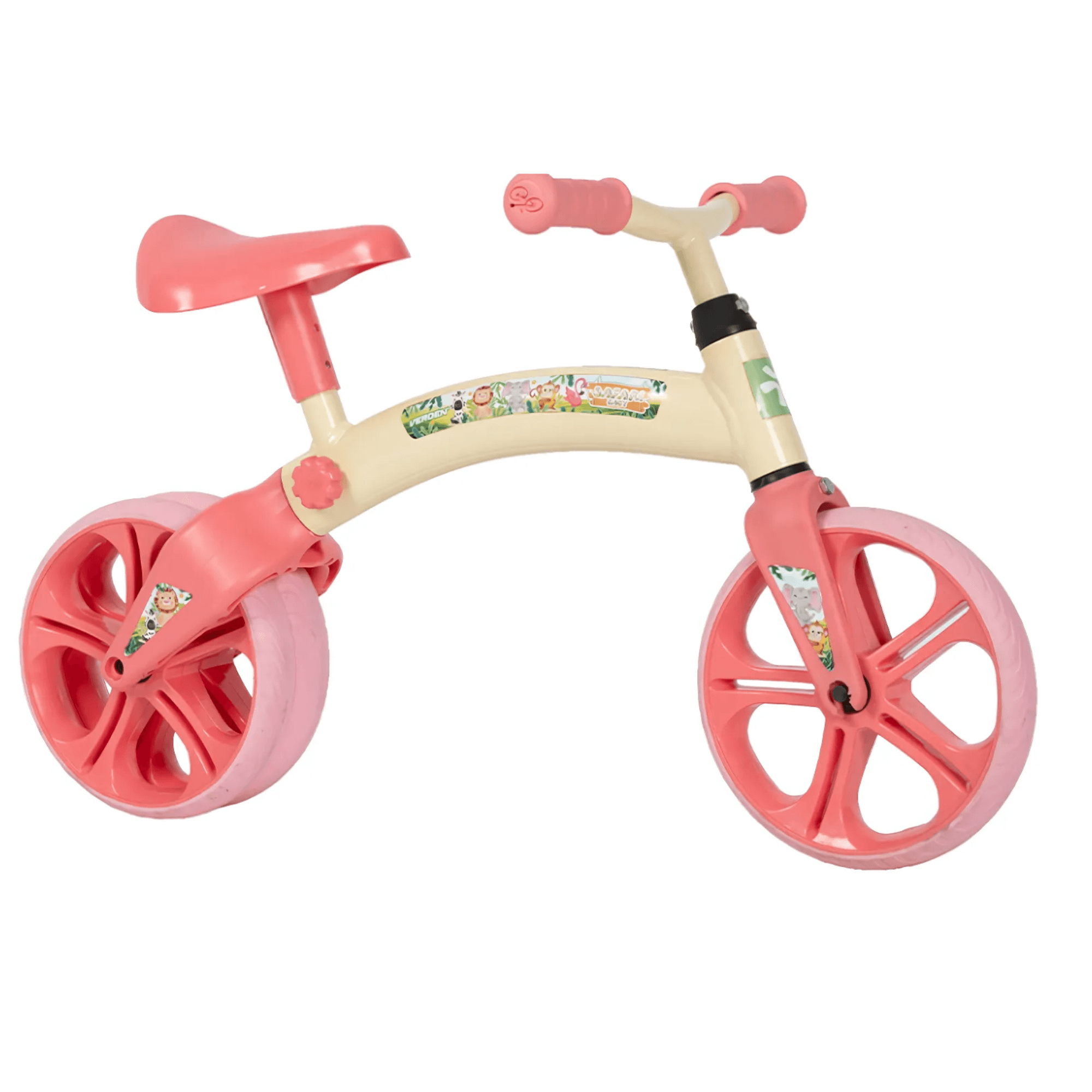 Bicicleta Infantil sem Pedal Safari Baby Balance Bege e Goiaba Verden Bikes - 10497