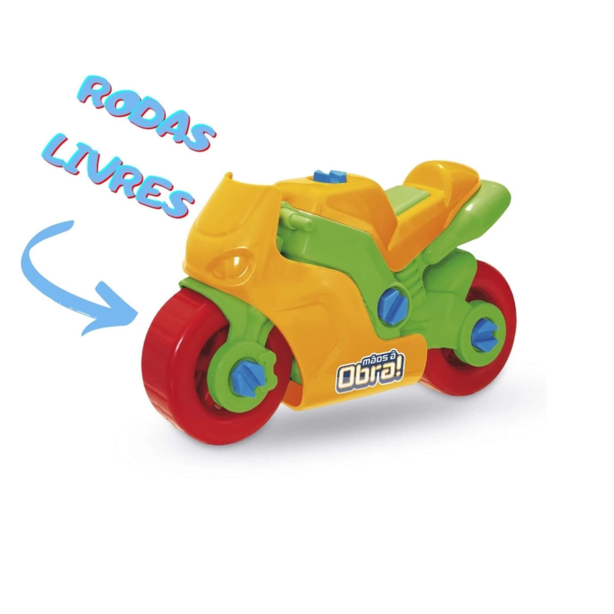 Moto de Brinquedo Infantil Spyrit C/ Ferramentas Monta e Desmonta Cor Variada Usual Brinquedos - 152