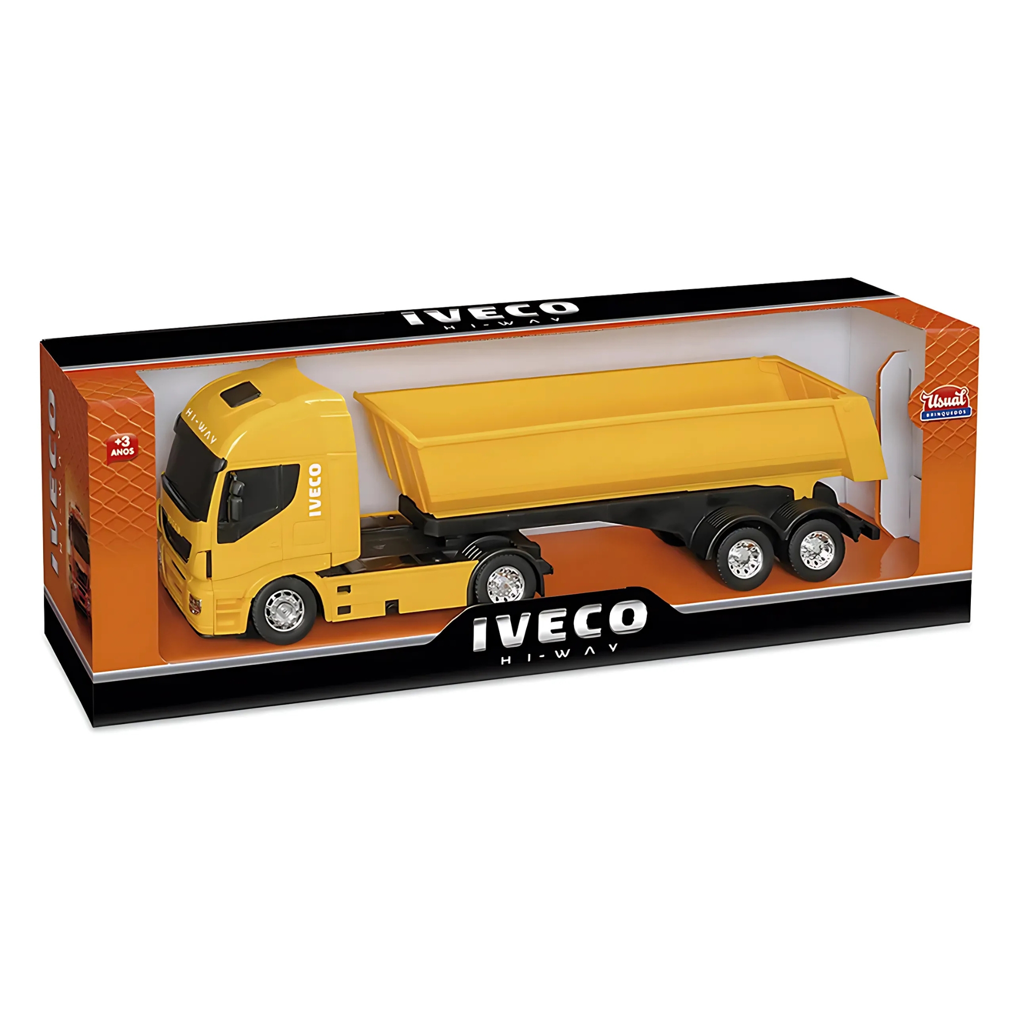 Caminhão de Brinquedo Cor Sortida Iveco Hi-Way Caçamba Basculante Usual Brinquedos - 127