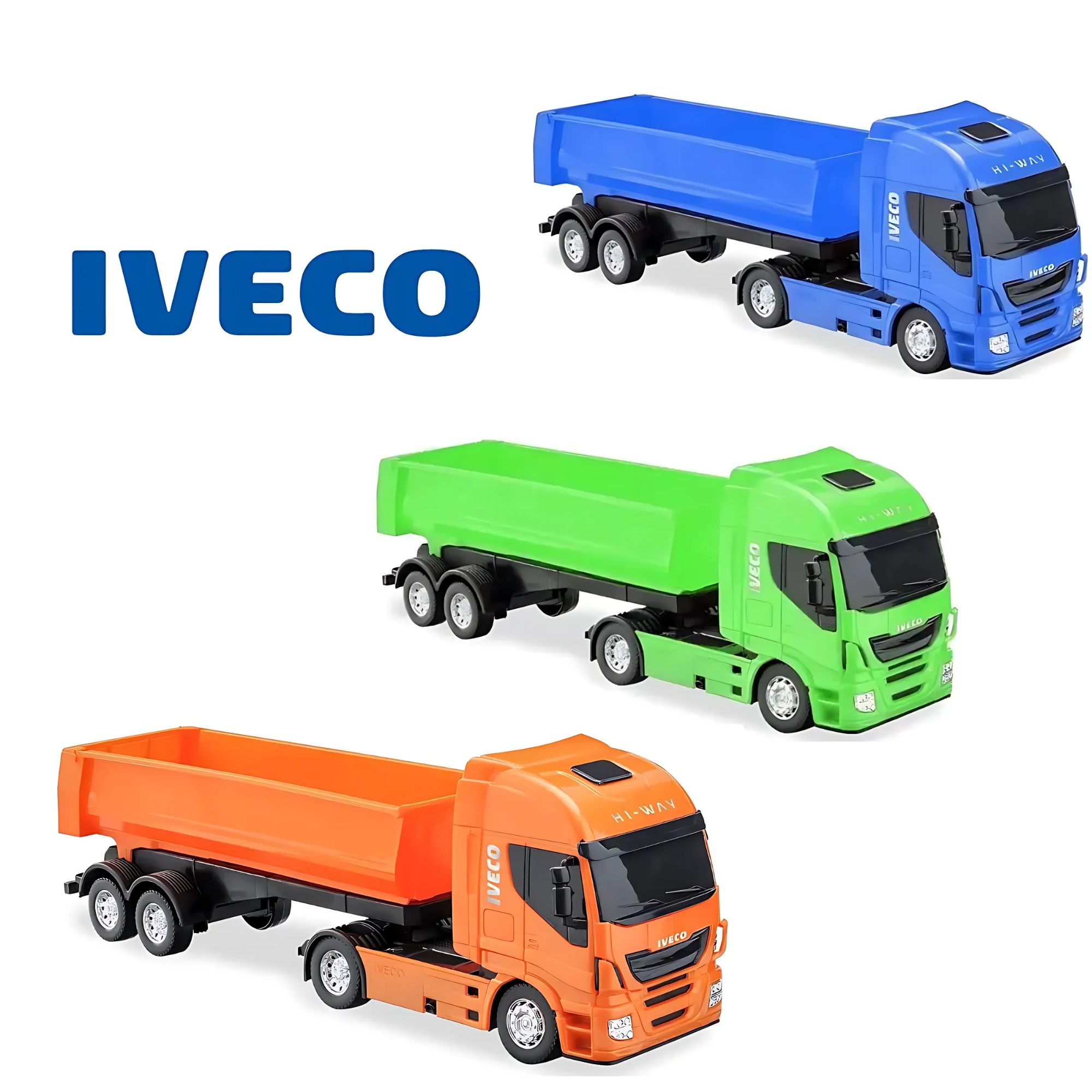 Caminhão de Brinquedo Cor Sortida Iveco Hi-Way Caçamba Basculante Usual Brinquedos - 127