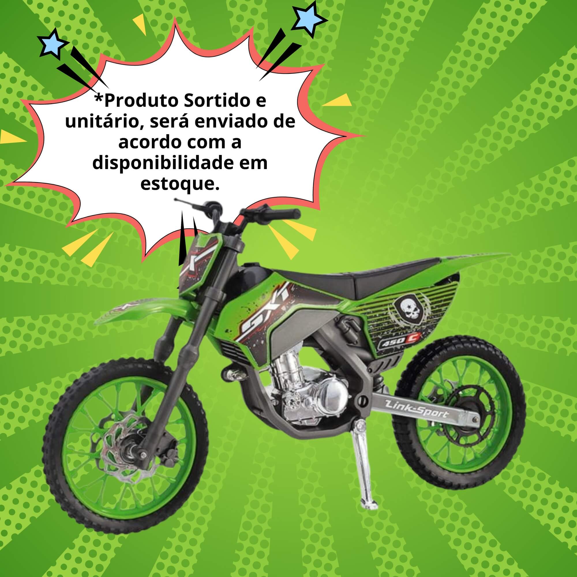 Brinquedo Infantil Moto de Brinquedo Super Cross SXT Sortido e Unitário Usual Brinquedos - 346