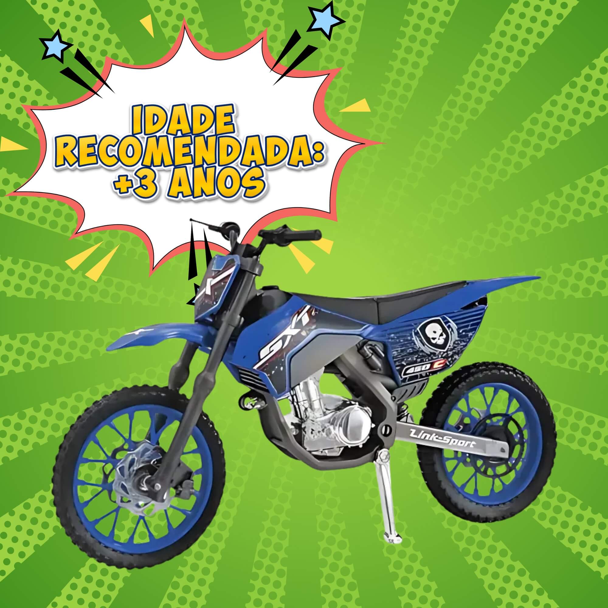 Brinquedo Infantil Moto de Brinquedo Super Cross SXT Sortido e Unitário Usual Brinquedos - 346