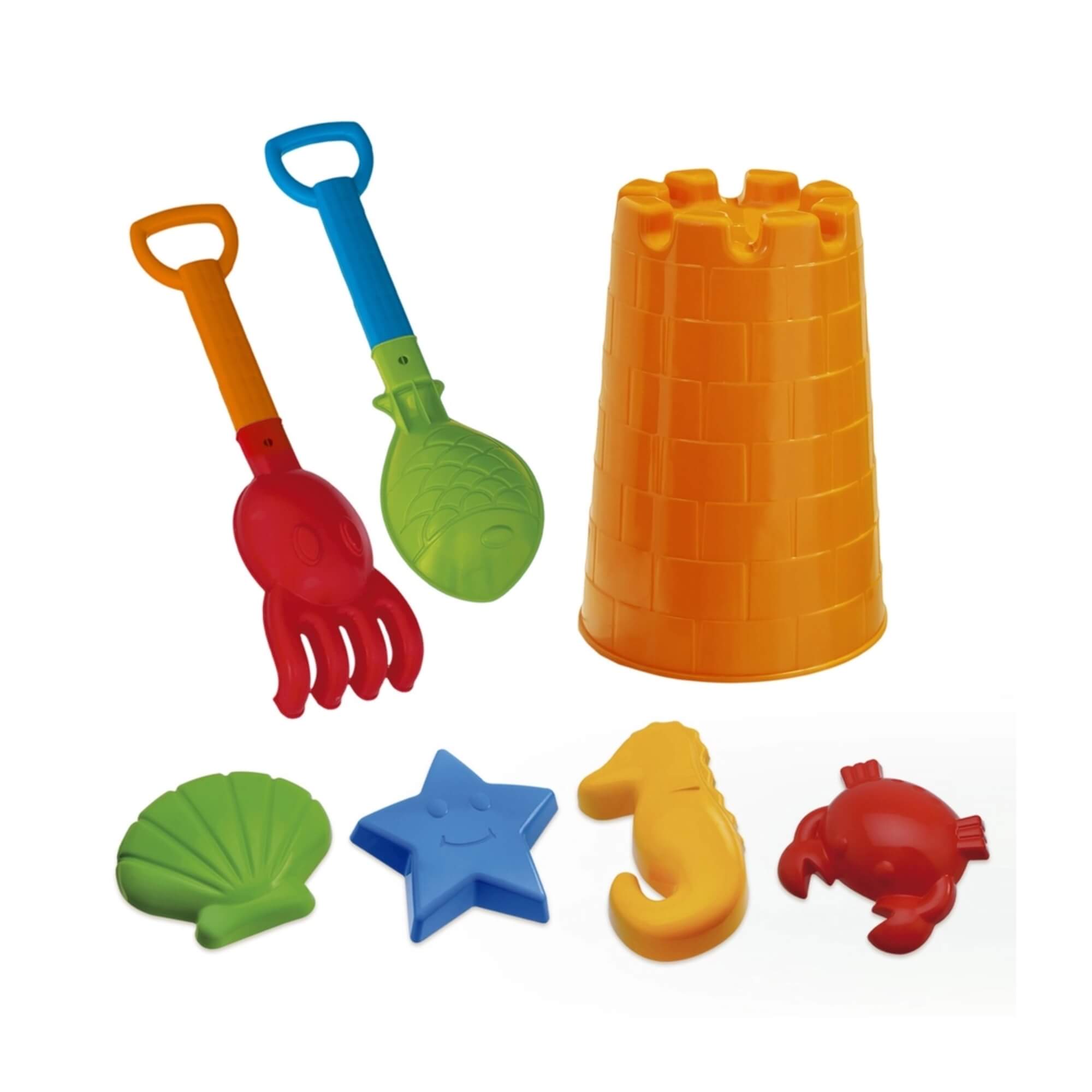 Brinquedo Kit Torre Infantil c/ Acessórios Beach Play Sortido e Unitário Usual Brinquedos - 430