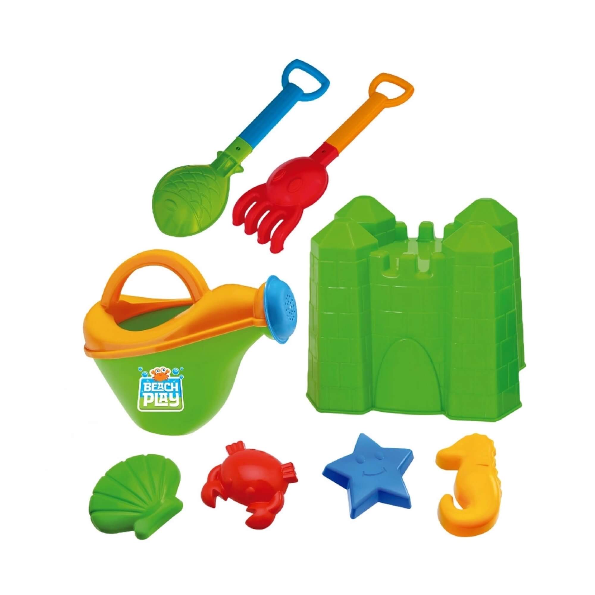 Brinquedo Infantil Kit Castelo com Regador Beach Play Sortido e Unitário Usual Brinquedos - 431