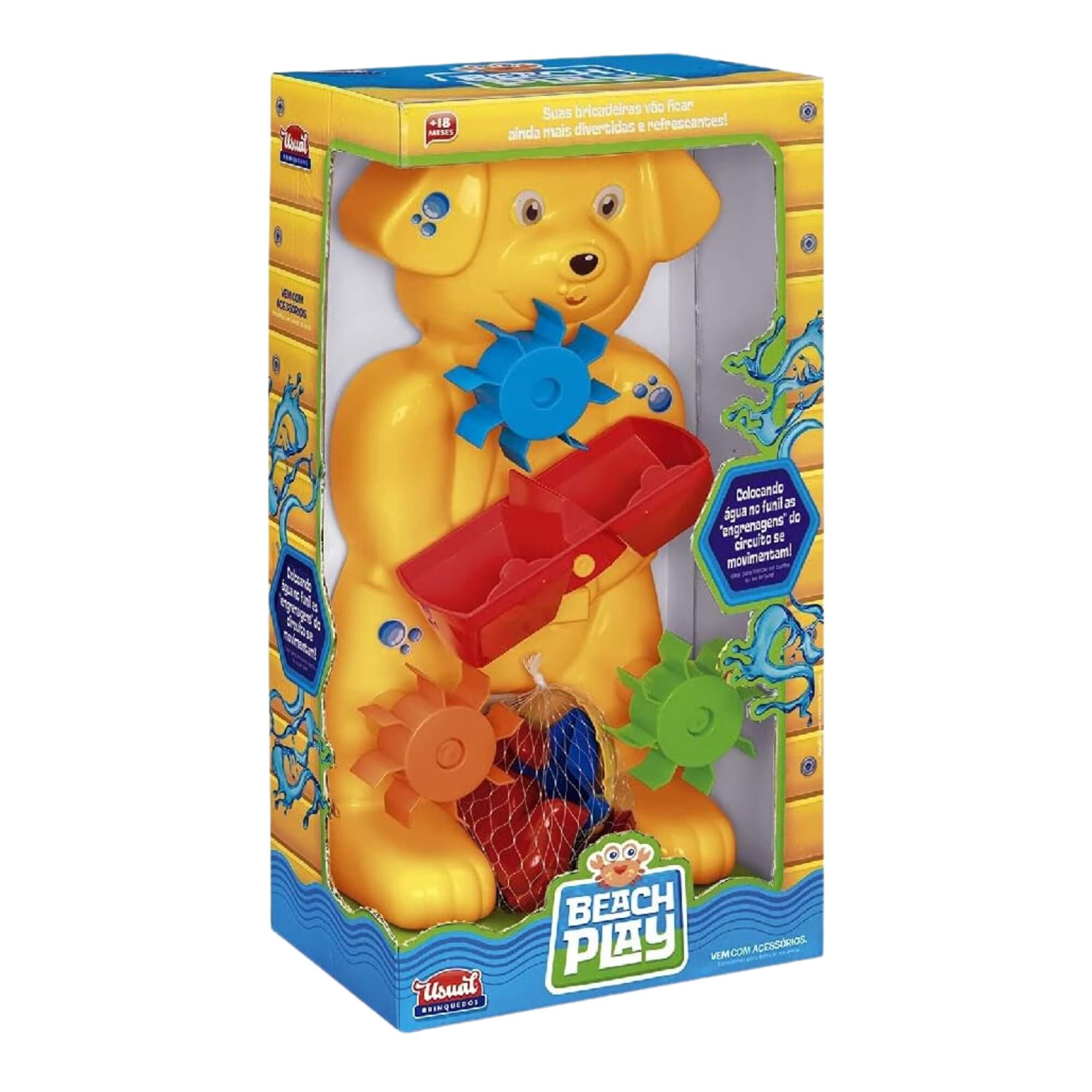 Brinquedo Infantil Cachorrinho Beach Play Aqua Dog Cores Sortidas Usual Brinquedos - 497