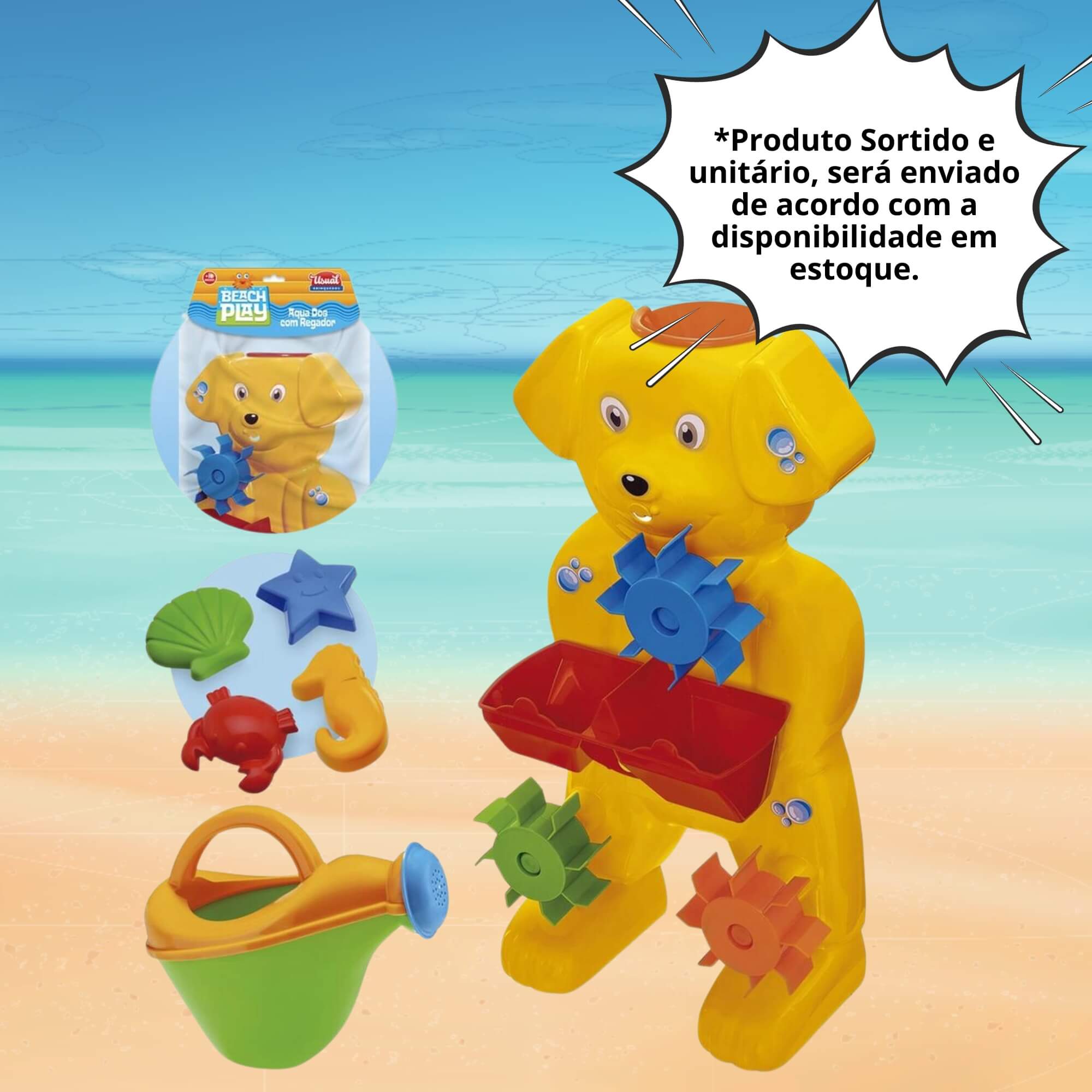 Brinquedo Infantil Aqua Dog com Regador Usual Brinquedos - 499