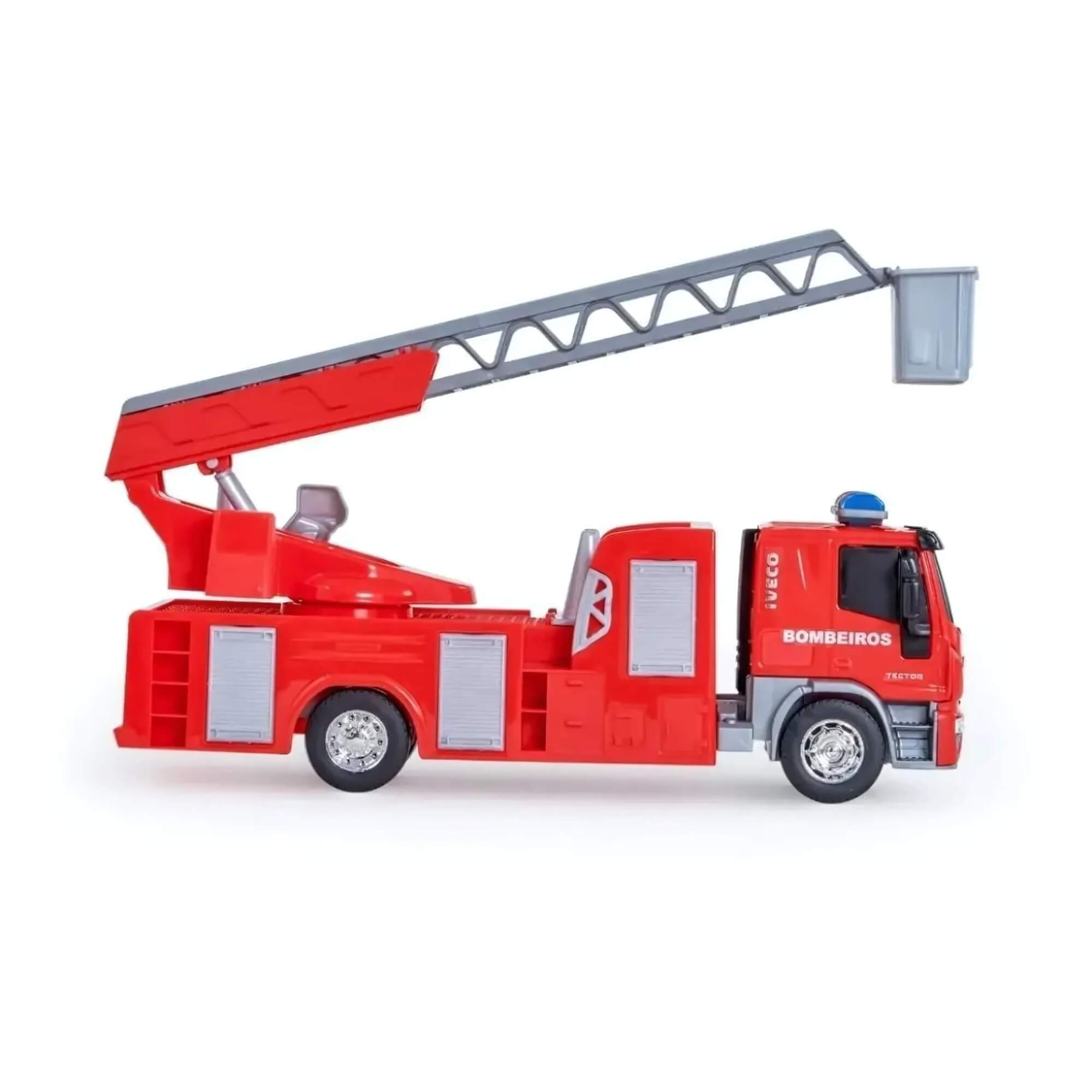 Brinquedo Infantil Caminhão Iveco Tector Bombeiro com Acessórios Usual Brinquedos - 583