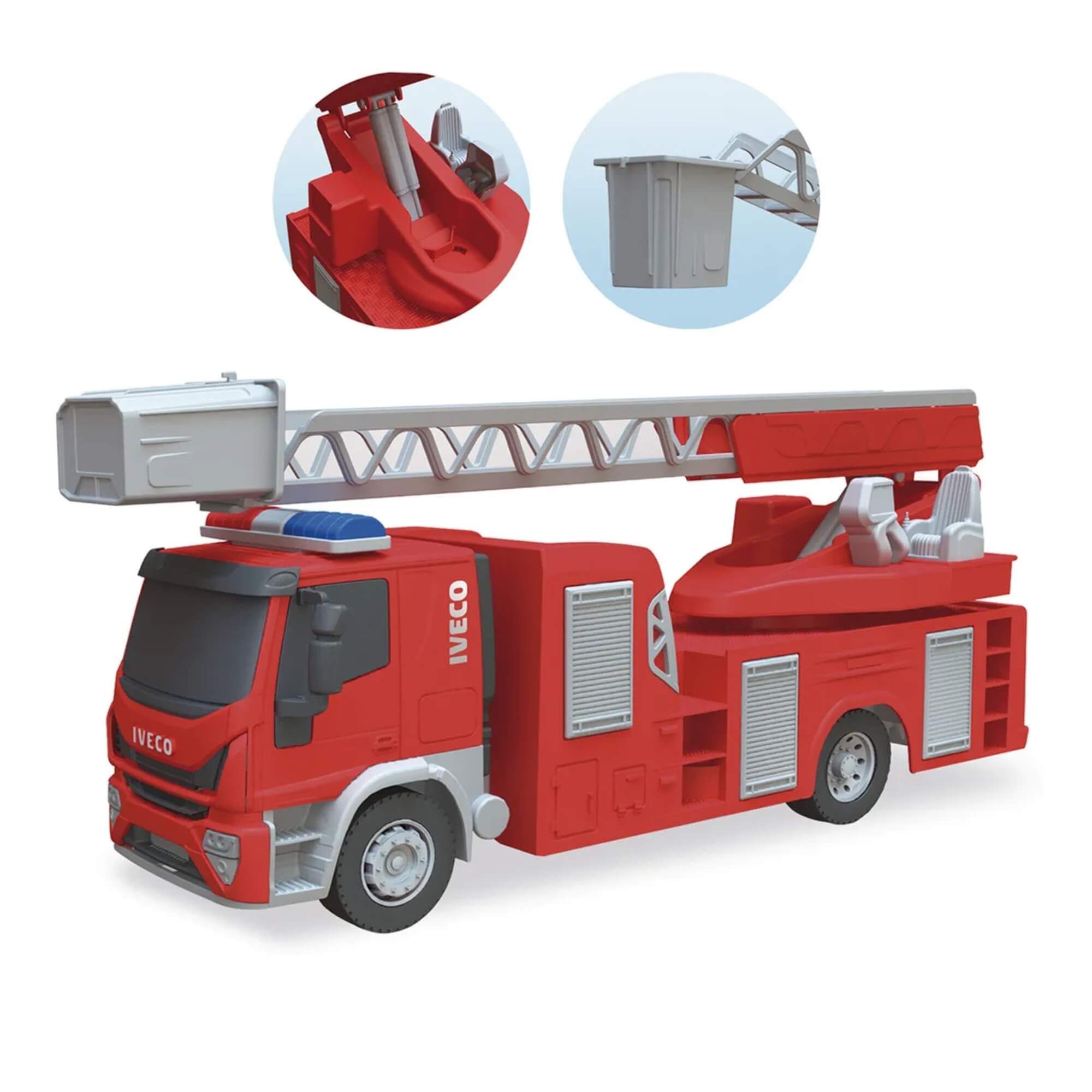 Brinquedo Infantil Caminhão Iveco Tector Bombeiro com Acessórios Usual Brinquedos - 583