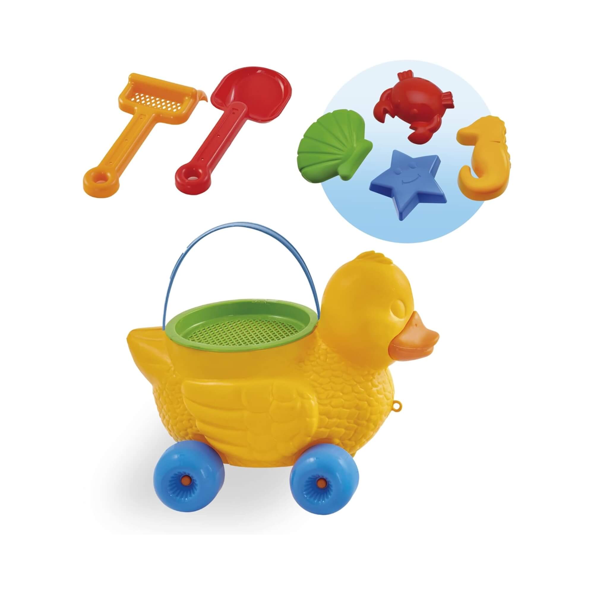 Brinquedo Infantil Beach Play Pato Balde de Praia com Acessórios Usual Brinquedos - 593