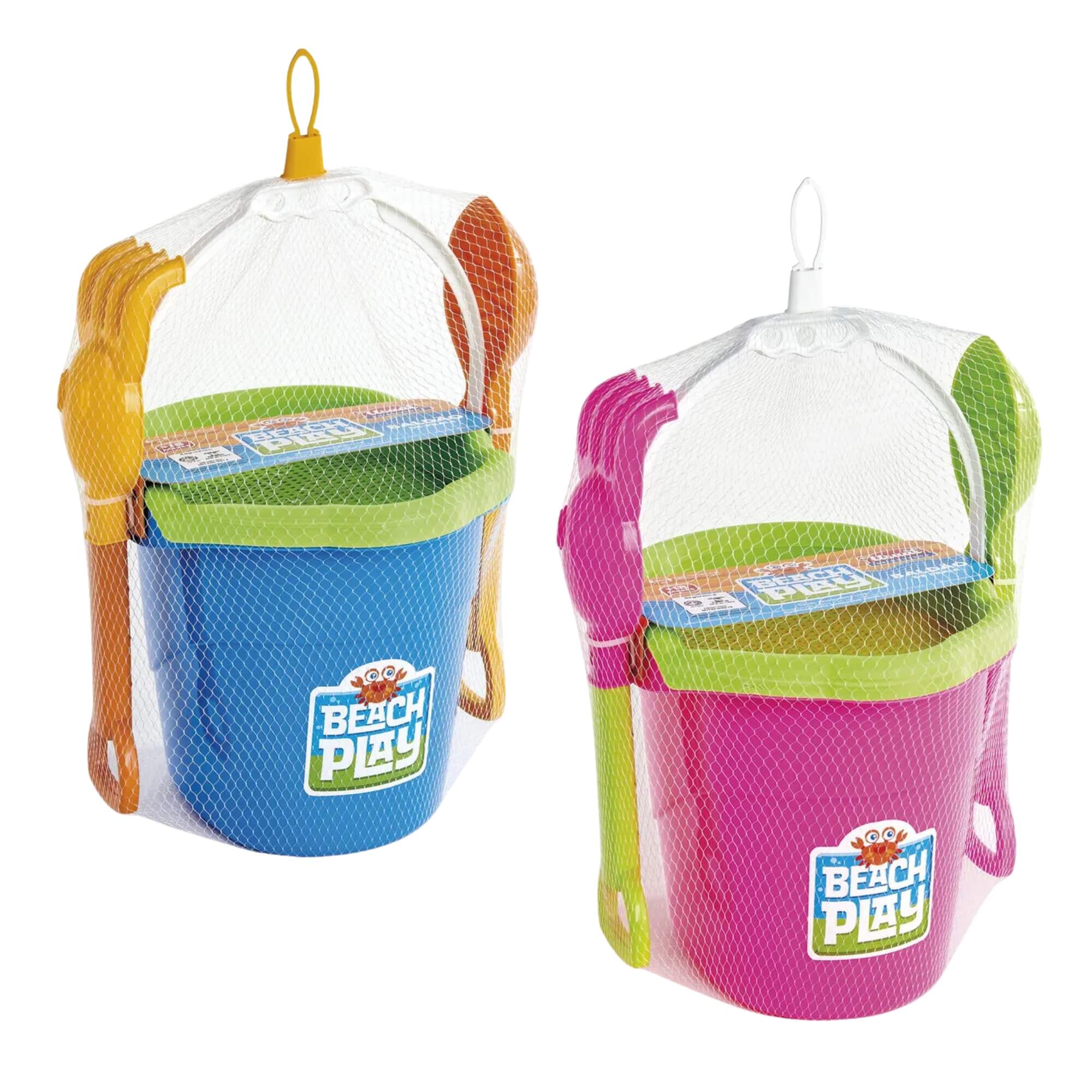 Balde de Areia Praia Grande Brinquedo Infantil Beach Play Sortido e Unitário Usual Brinquedos - 637
